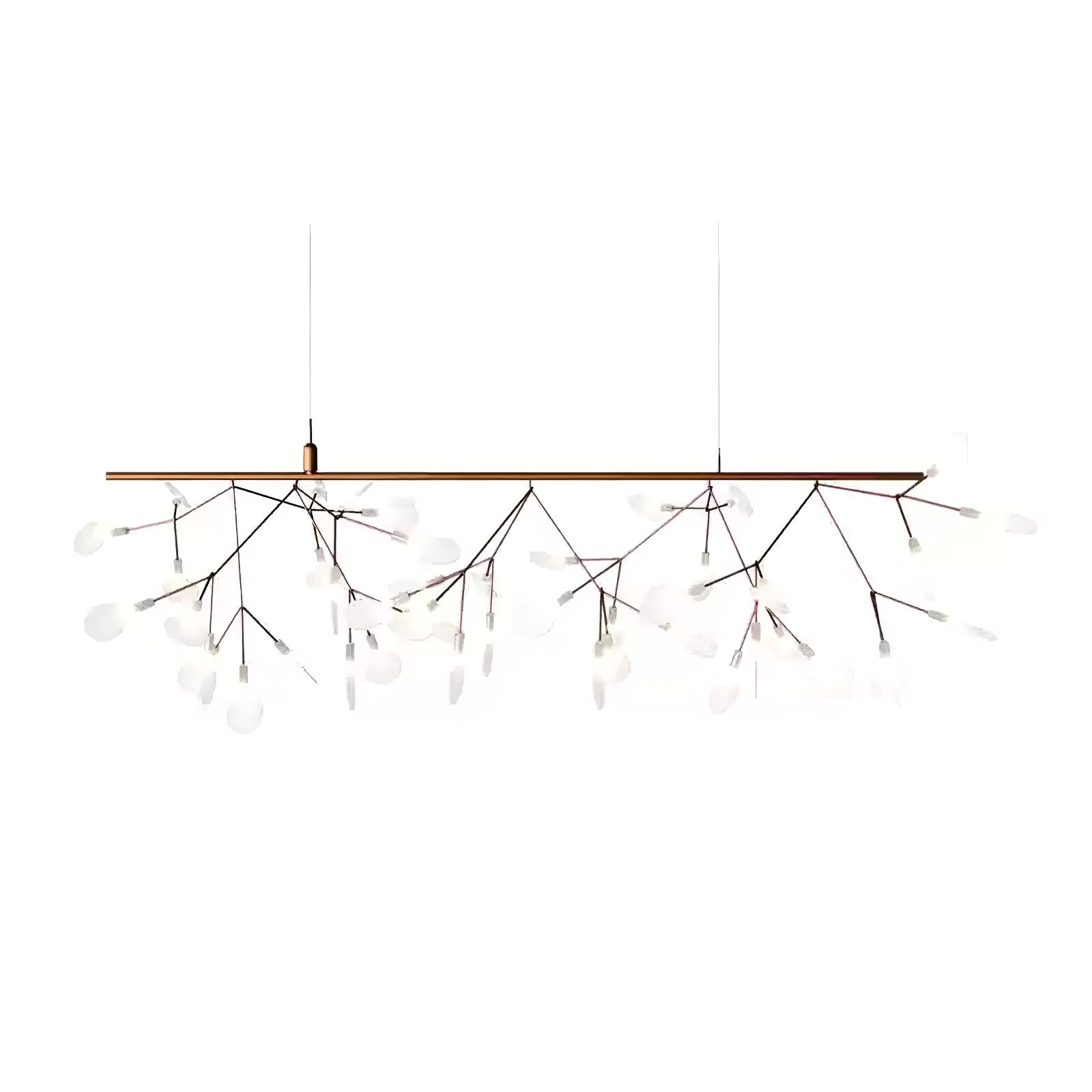 Lustra Chandelier Rose Gold Firefly LED Branch-Neutral Decor