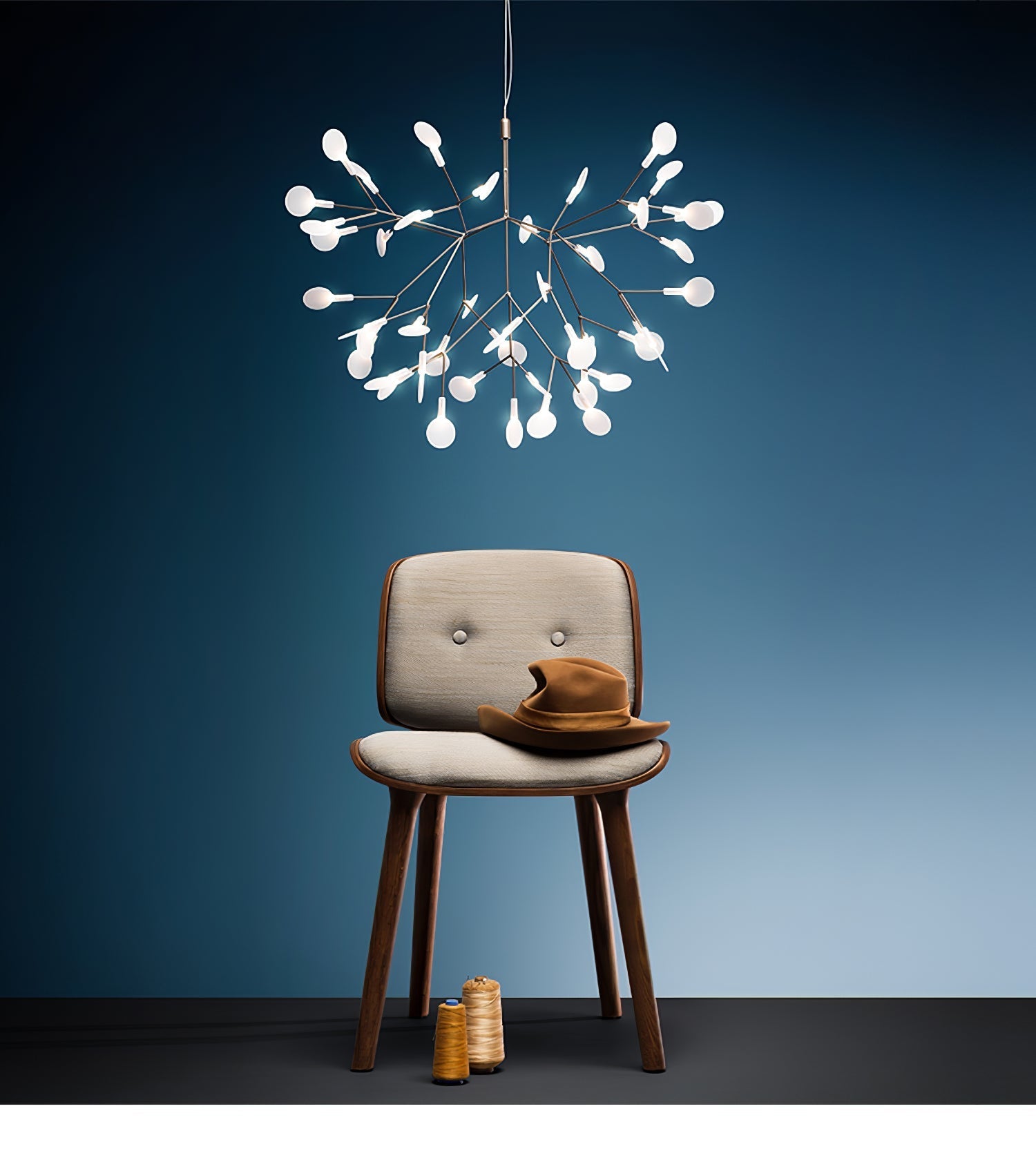 Lustra Chandelier Rose Gold Firefly LED Branch-Neutral Decor