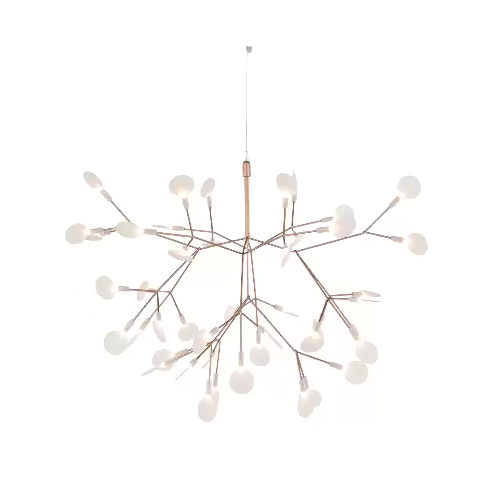 Lustra Chandelier Rose Gold Firefly LED Branch-Neutral Decor