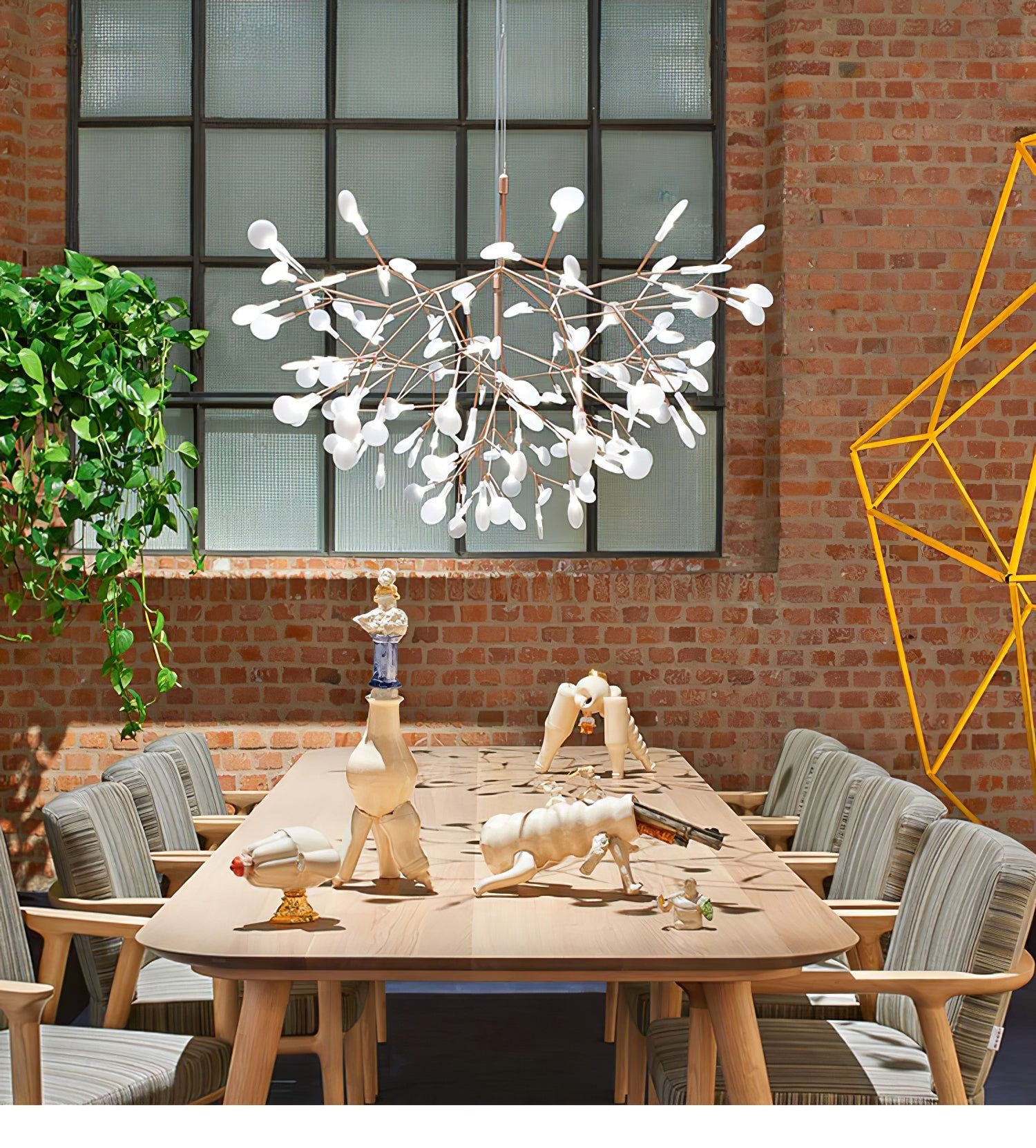 Lustra Chandelier Rose Gold Firefly LED Branch-Neutral Decor