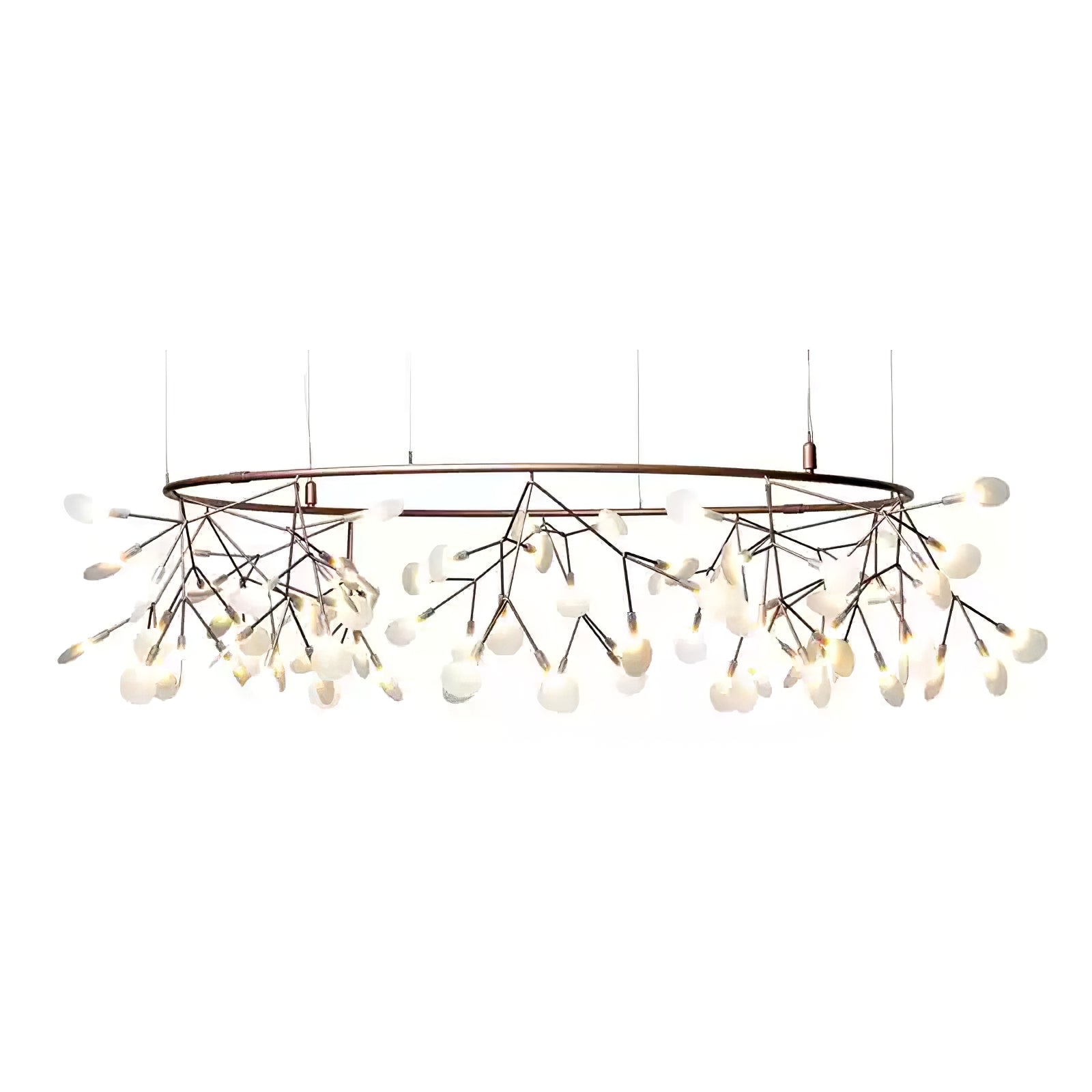 Lustra Chandelier Rose Gold Firefly LED Branch-Neutral Decor
