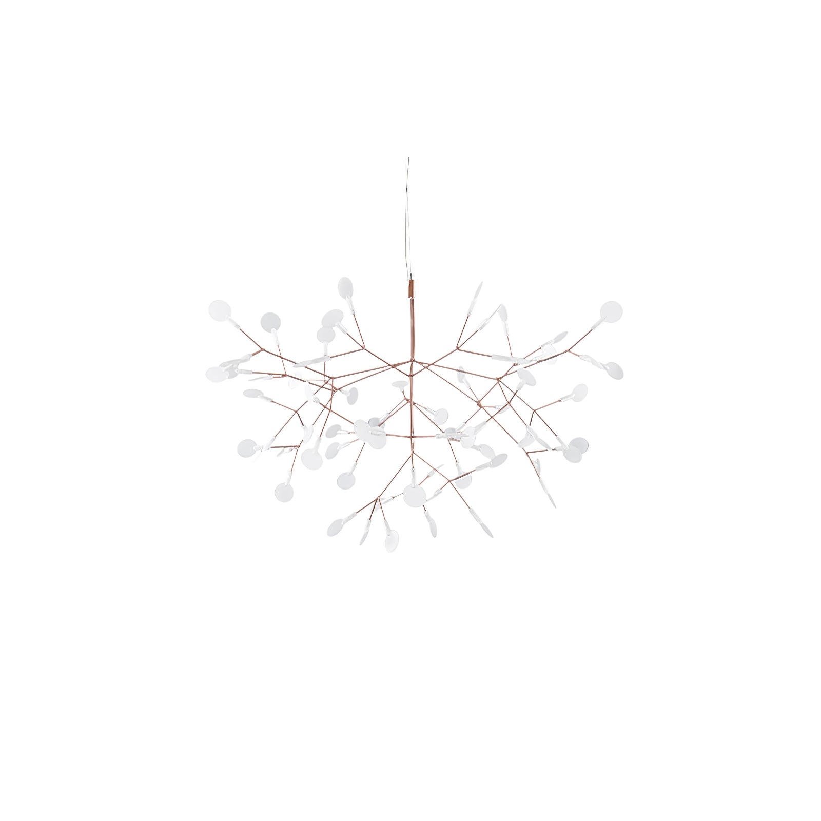 Lustra Chandelier Rose Gold Firefly LED Branch-Neutral Decor