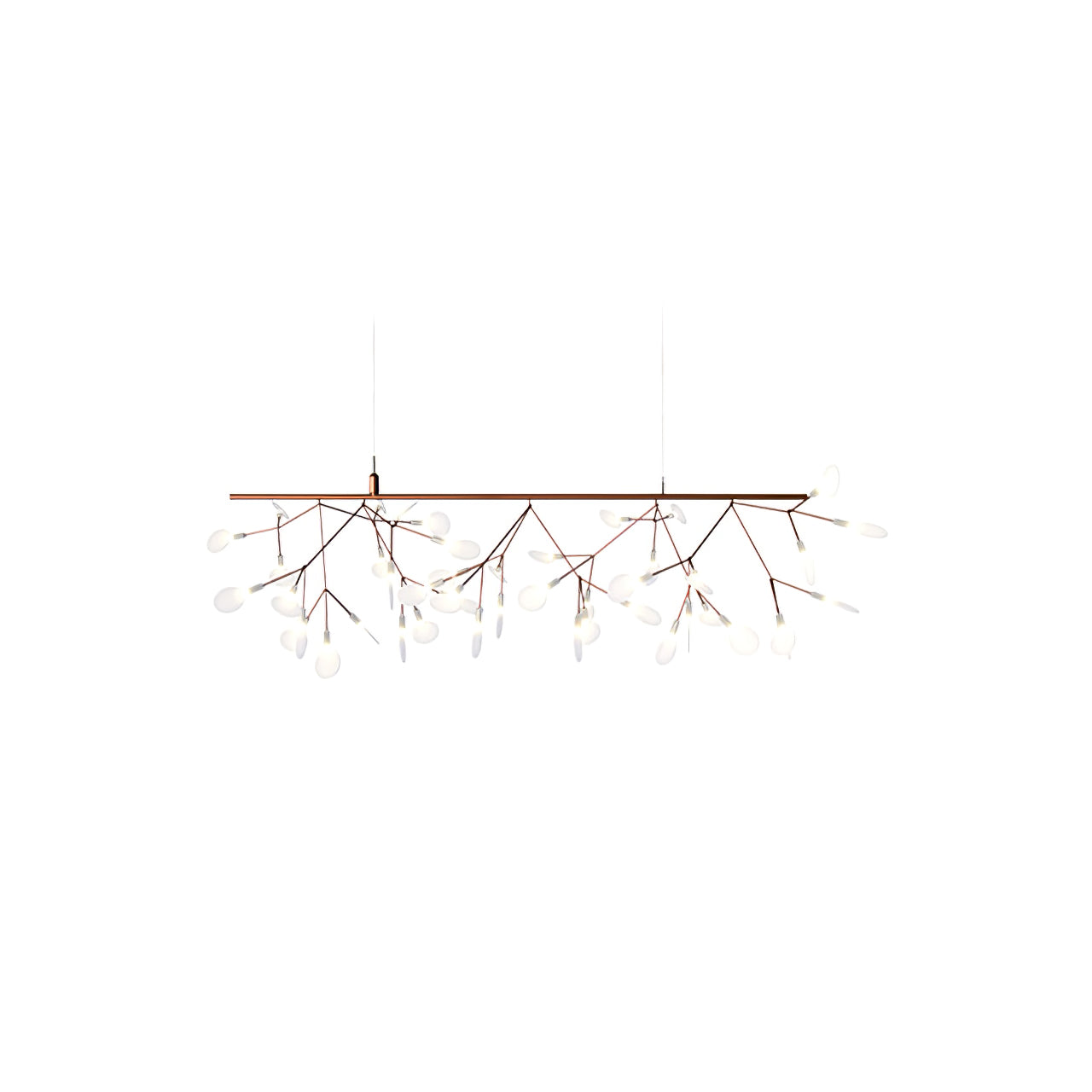 Lustra Chandelier Rose Gold Firefly LED Branch-Neutral Decor