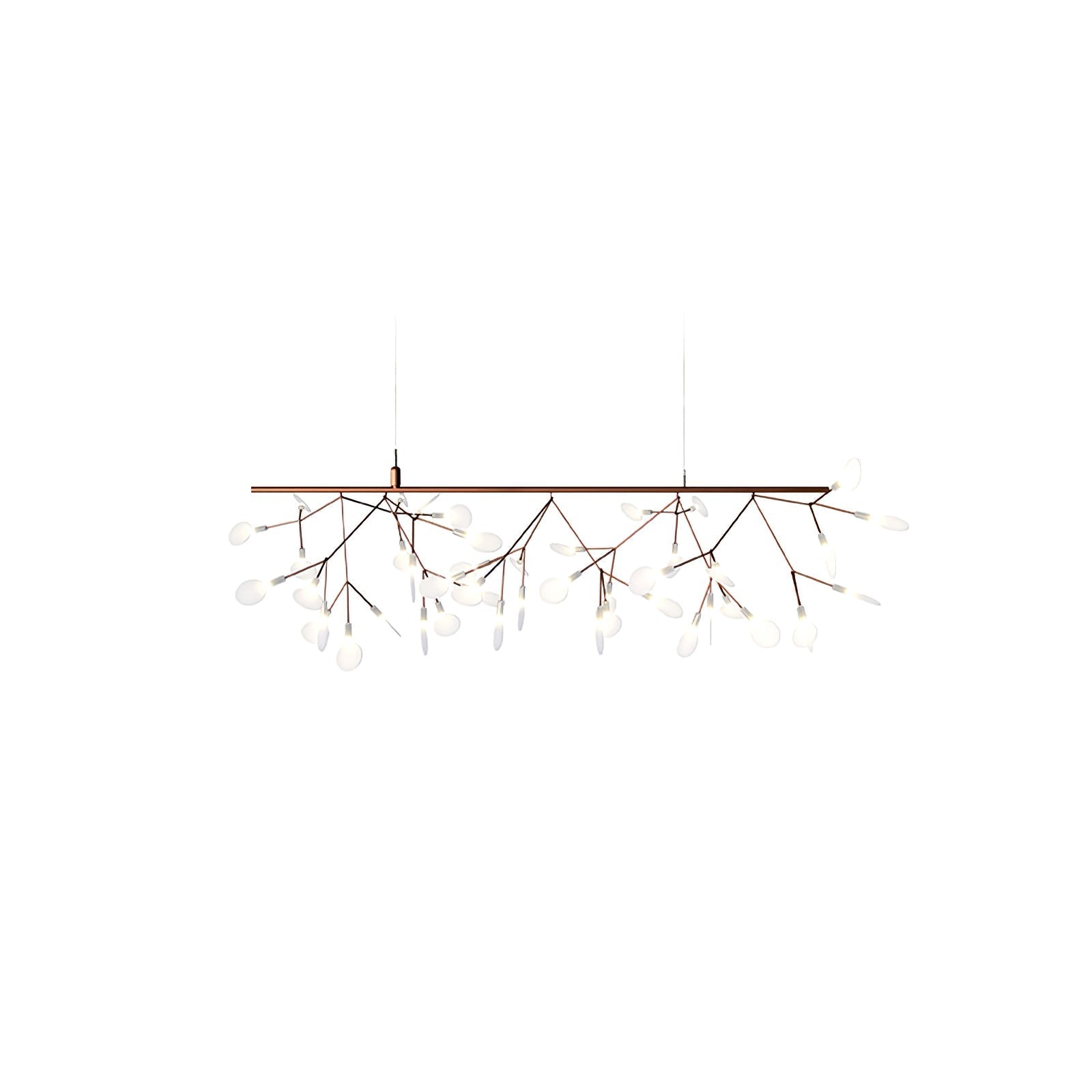 Lustra Chandelier Rose Gold Firefly LED Branch-Neutral Decor