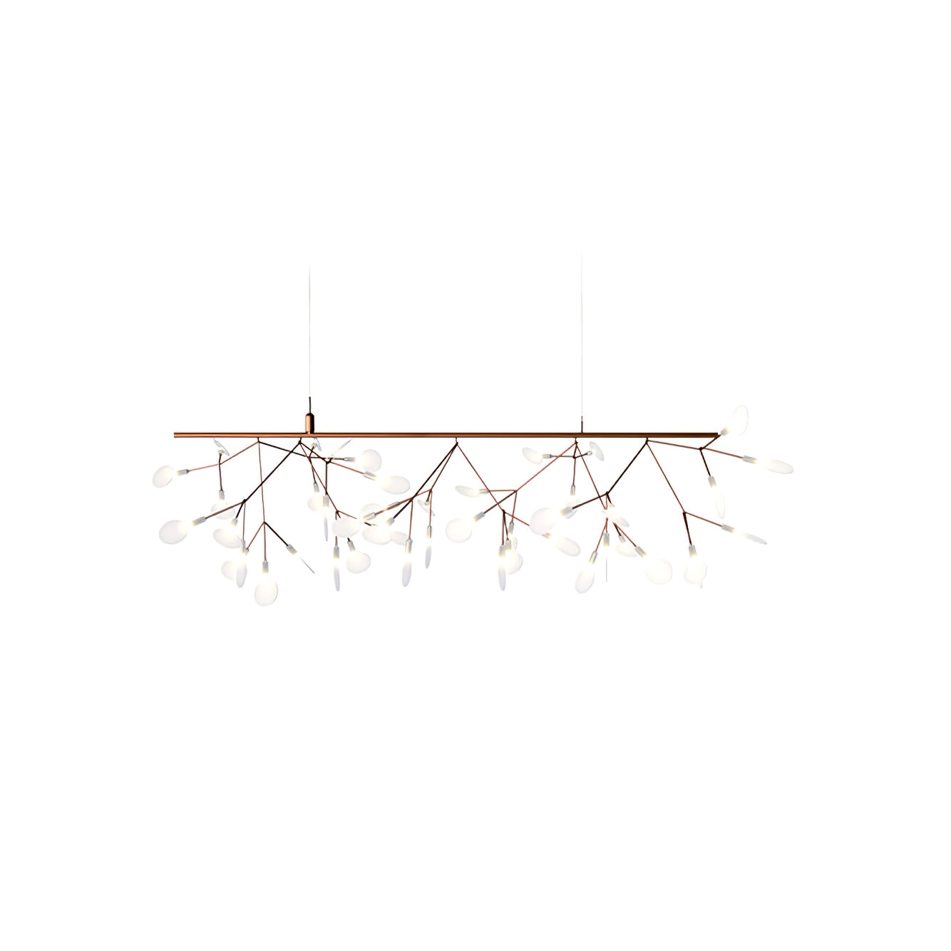 Lustra Chandelier Rose Gold Firefly LED Branch-Neutral Decor