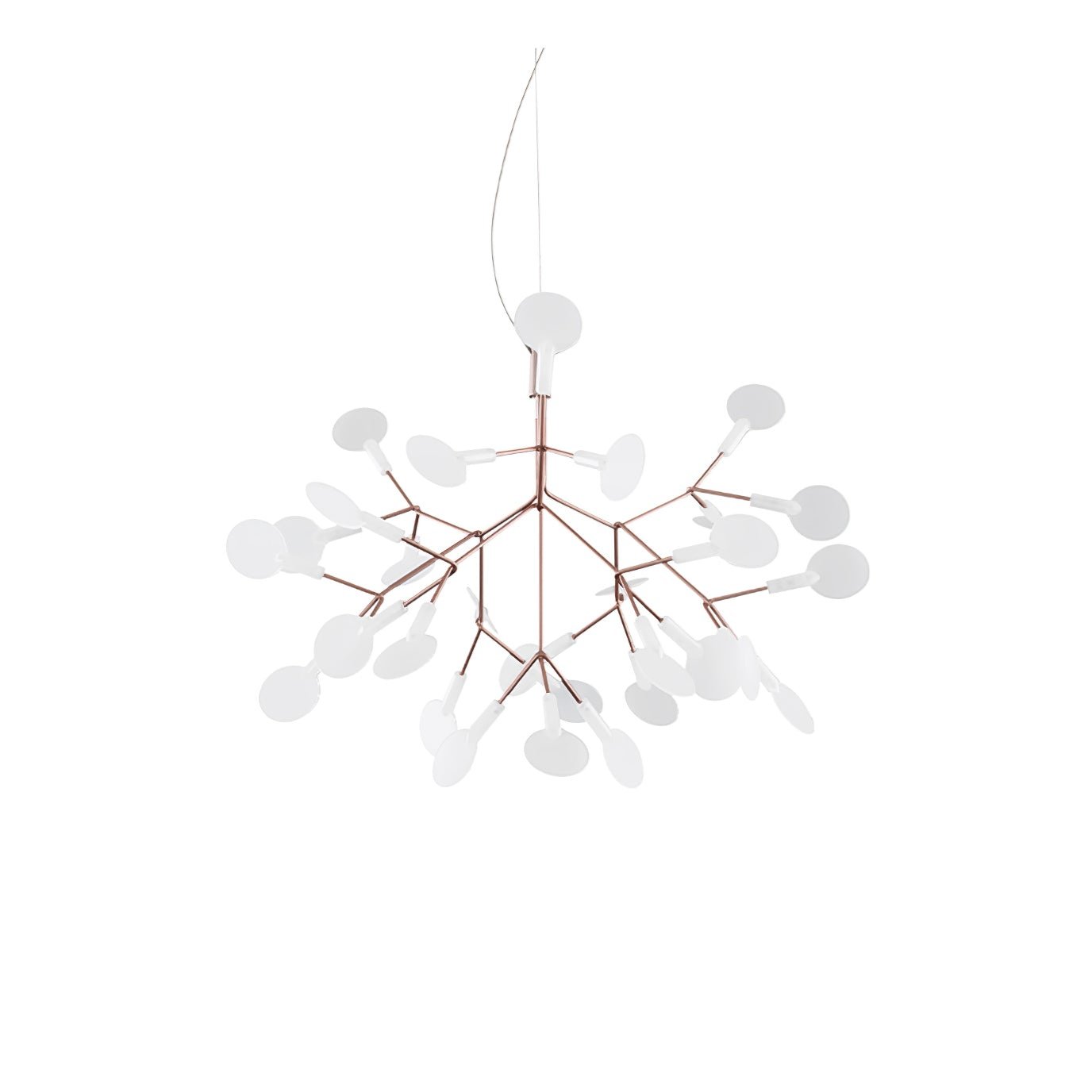 Lustra Chandelier Rose Gold Firefly LED Branch-Neutral Decor