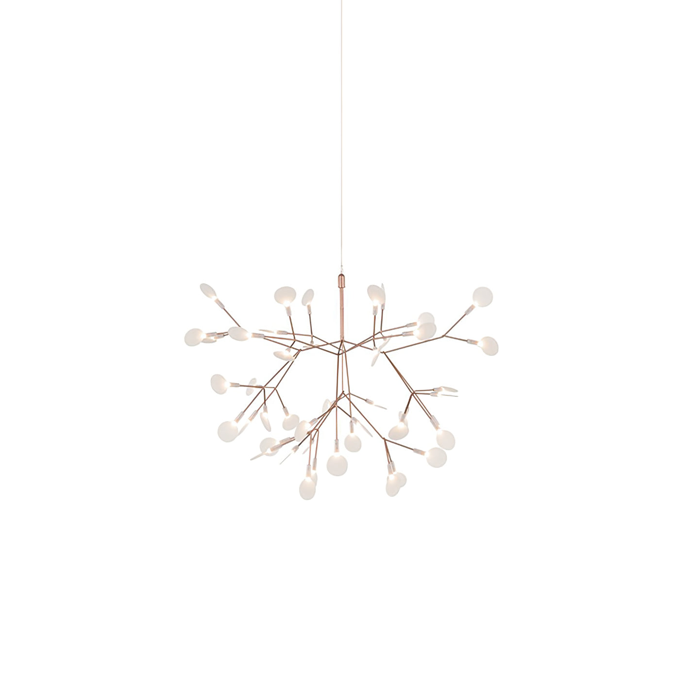 Lustra Chandelier Rose Gold Firefly LED Branch-Neutral Decor