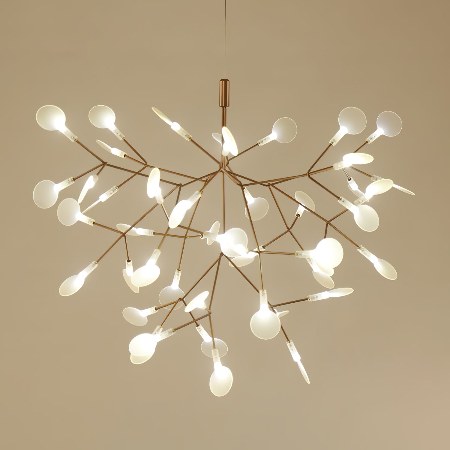 Lustra Chandelier Rose Gold Firefly LED Branch-Neutral Decor