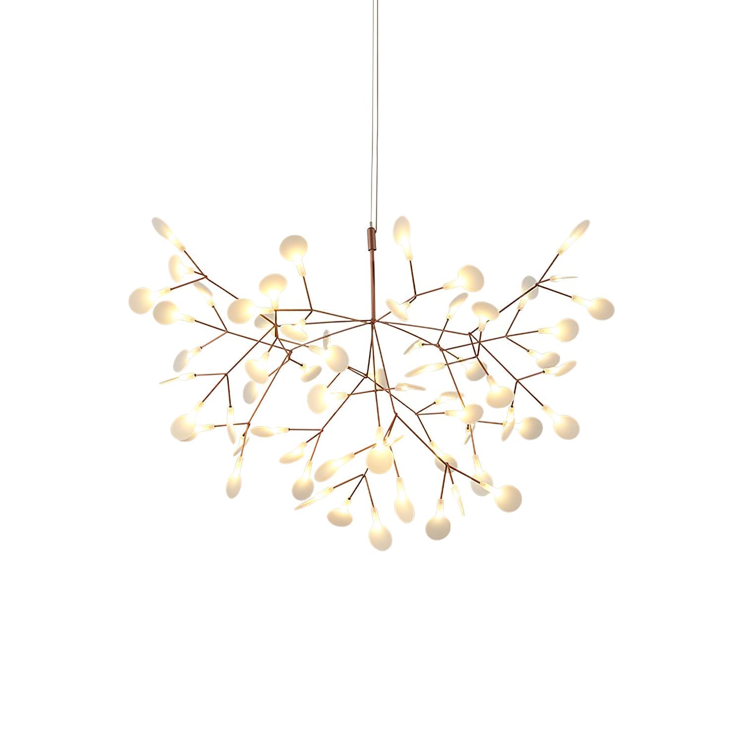 Lustra Chandelier Rose Gold Firefly LED Branch-Neutral Decor
