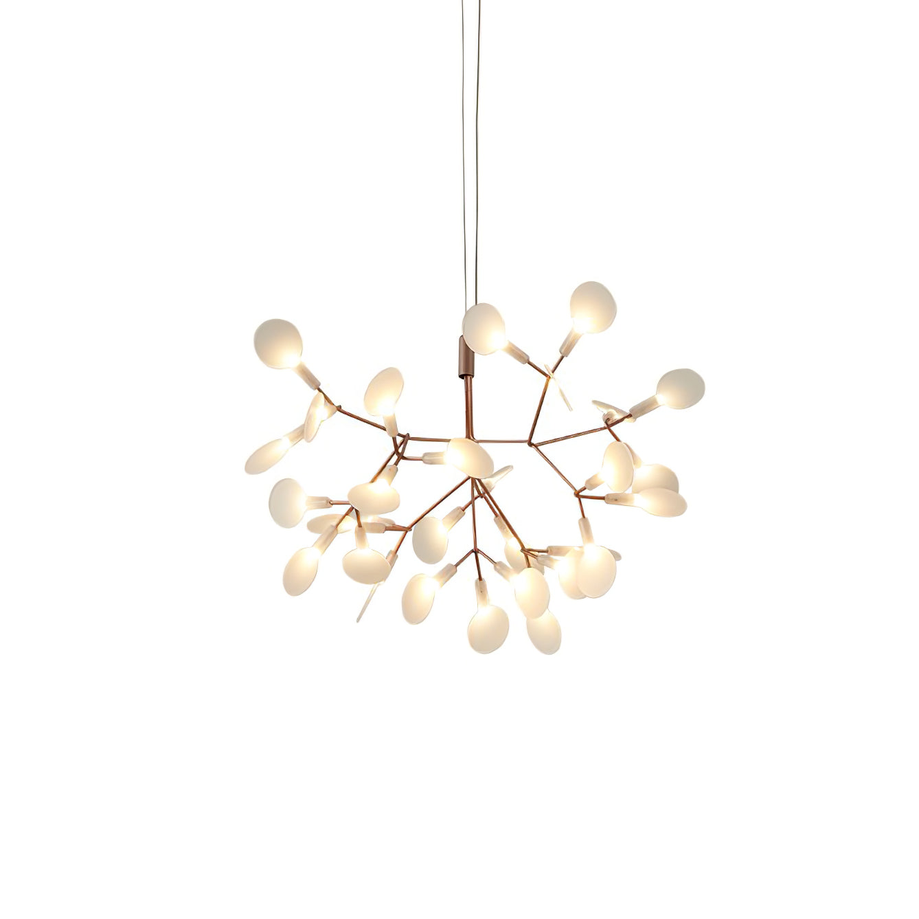 Lustra Chandelier Rose Gold Firefly LED Branch-Neutral Decor
