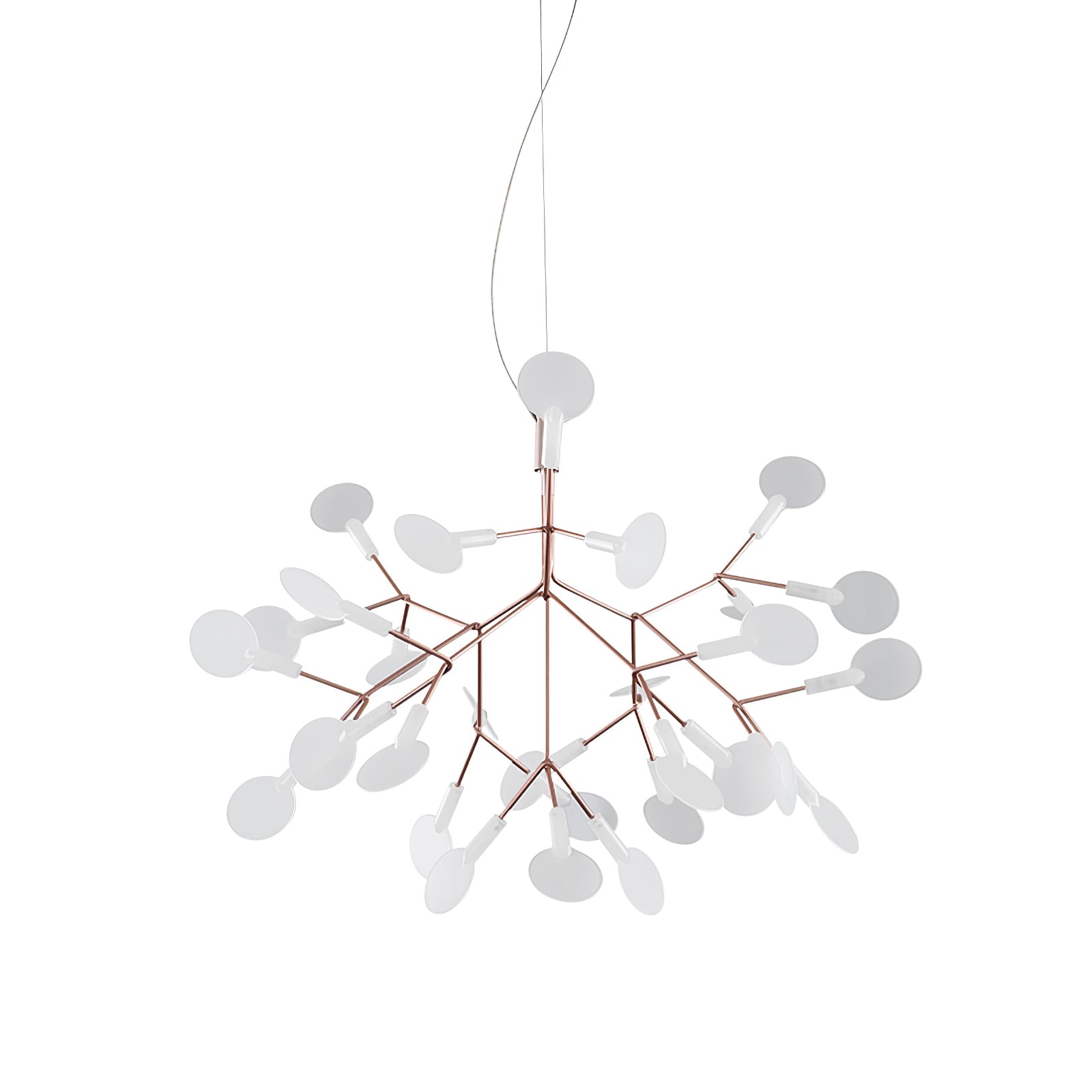 Lustra Chandelier Rose Gold Firefly LED Branch-Neutral Decor