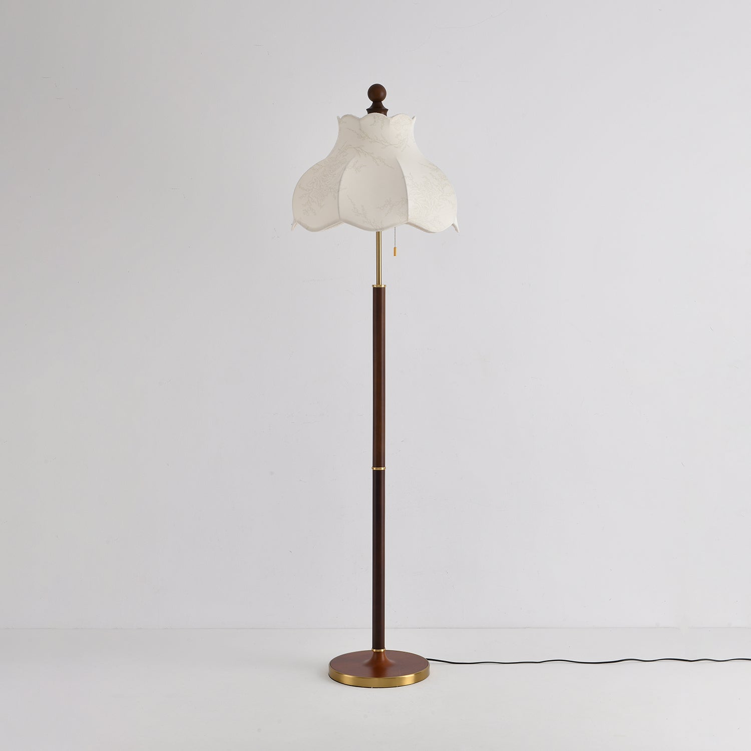 Tulfa Vintage Wood Floor Lamp-Neutral Decor