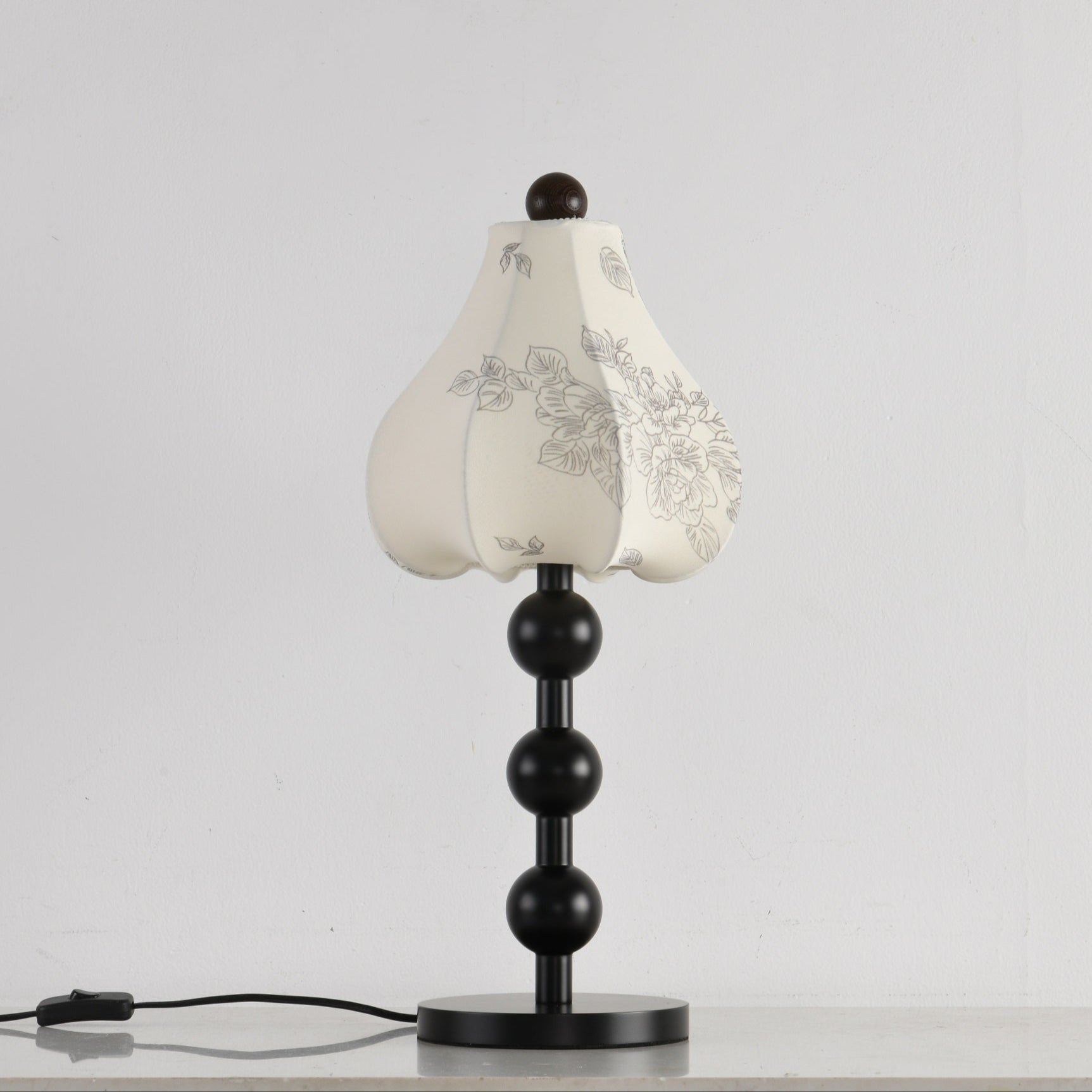 Alice Vintage Fabric Table Lamp-Neutral Decor