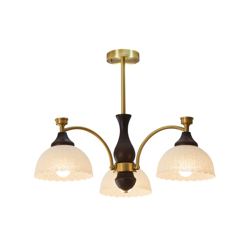 Avvynila Traditional Elegance Vintage Brass Wood Chandelier-Neutral Decor