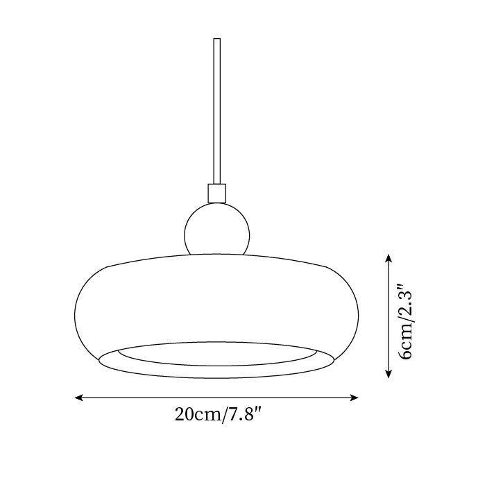 Jojo Pendant Lamp Amber*Red