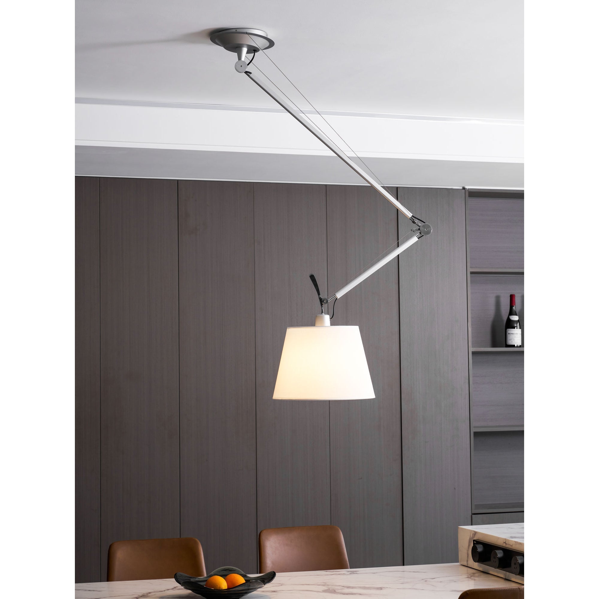 The small white Costanza lamp in a child's bedroom.