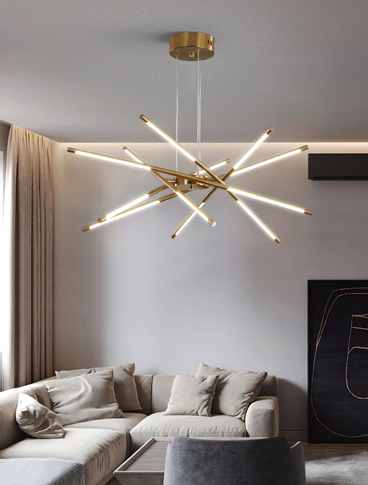 Lustra Chandelier Rotatable LED Modern-Neutral Decor