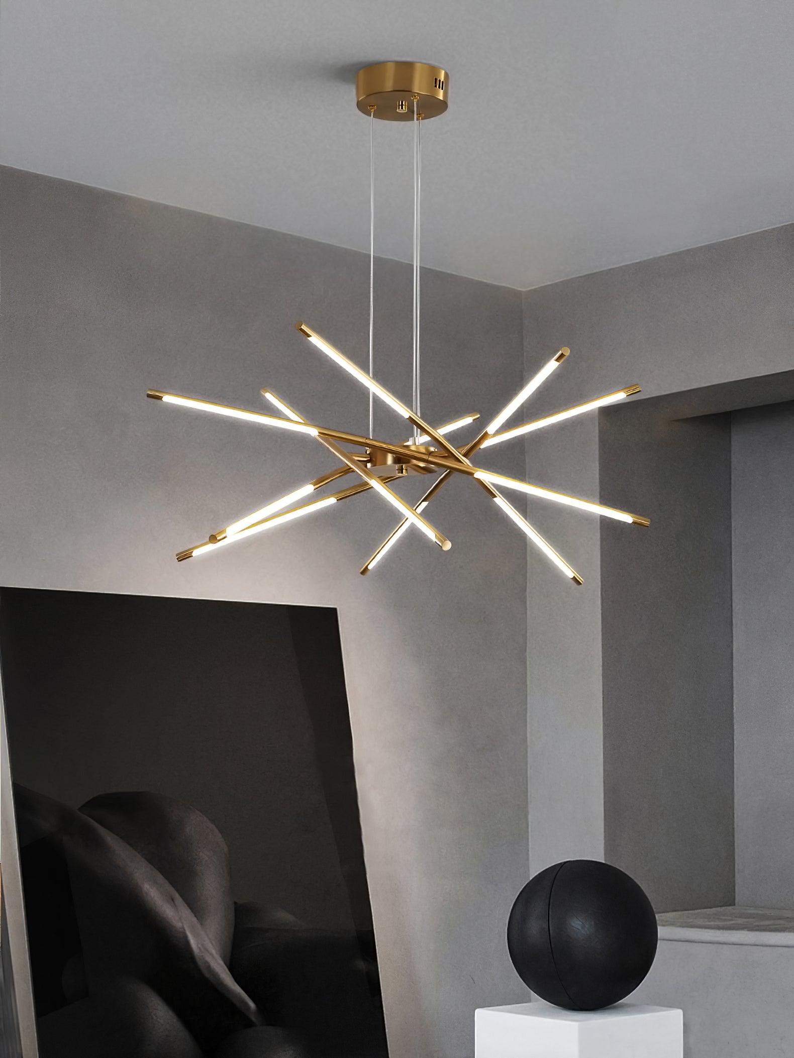 Lustra Chandelier Rotatable LED Modern-Neutral Decor