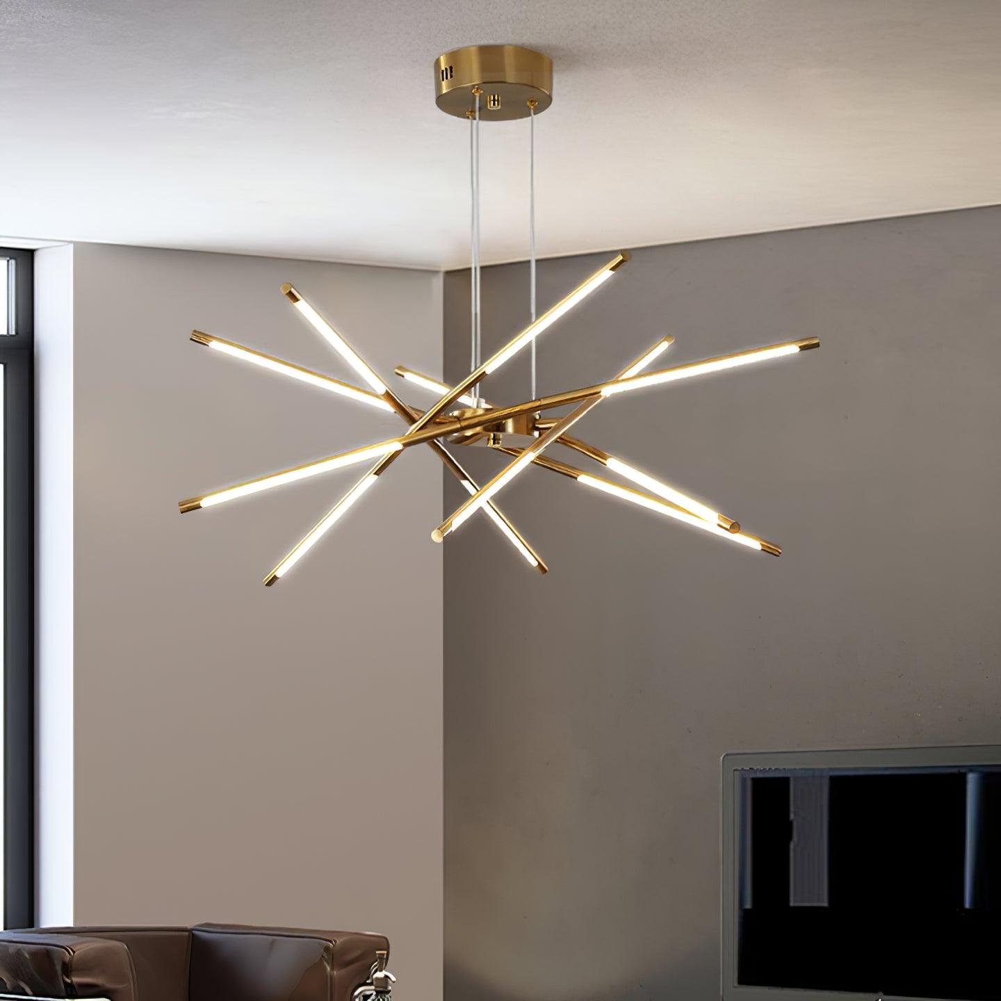 Lustra Chandelier Rotatable LED Modern-Neutral Decor