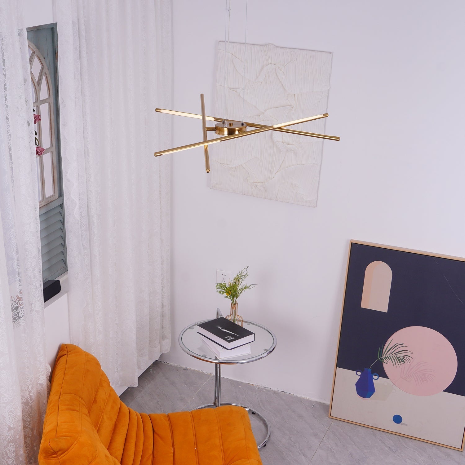 Lustra Chandelier Rotatable LED Modern-Neutral Decor
