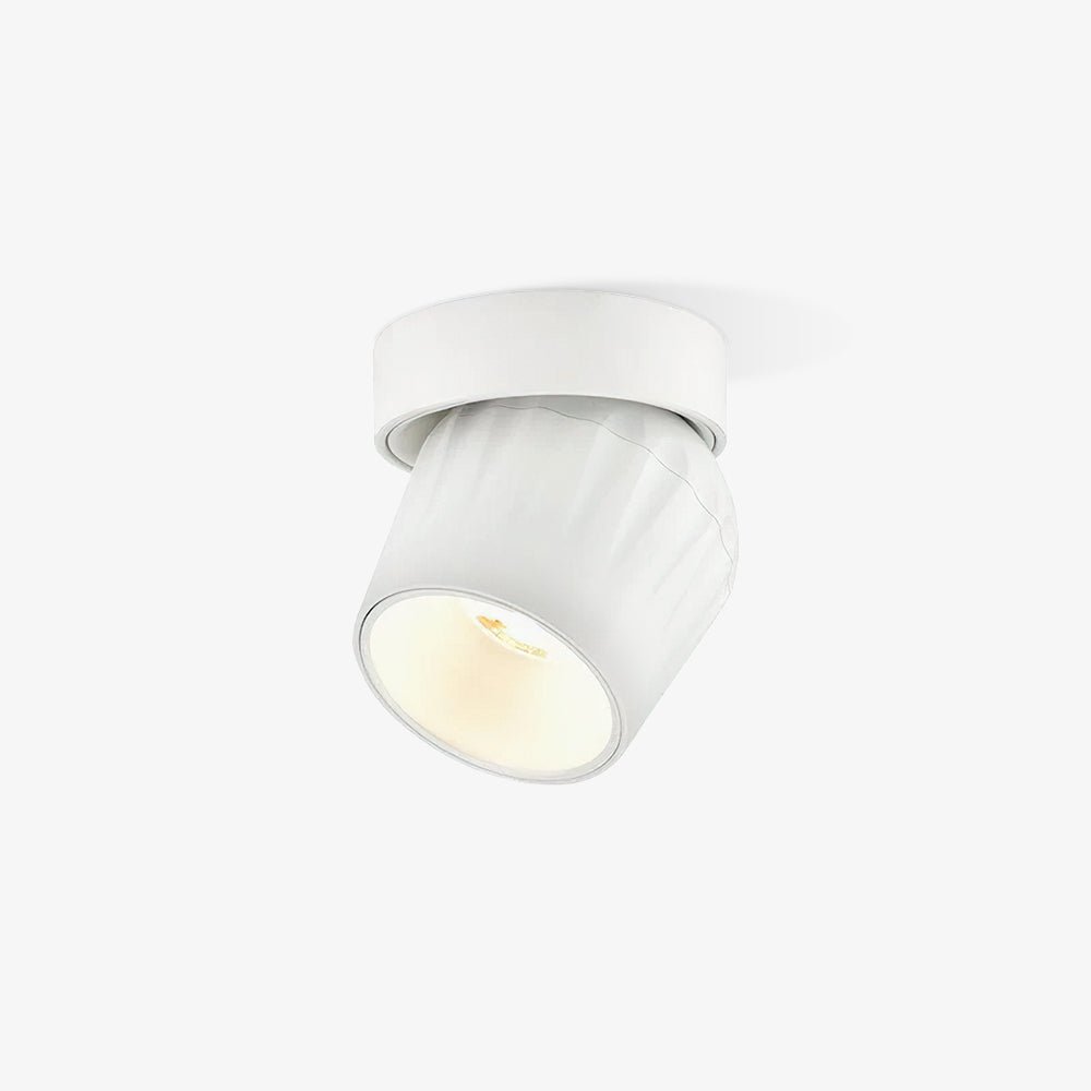 Keveny Spotlight Aluminum Ribbed Rotatable Minimalist-Neutral Decor