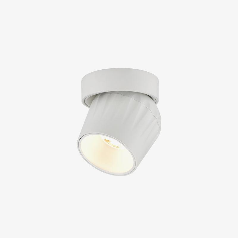 Keveny Spotlight Aluminum Ribbed Rotatable Minimalist-Neutral Decor