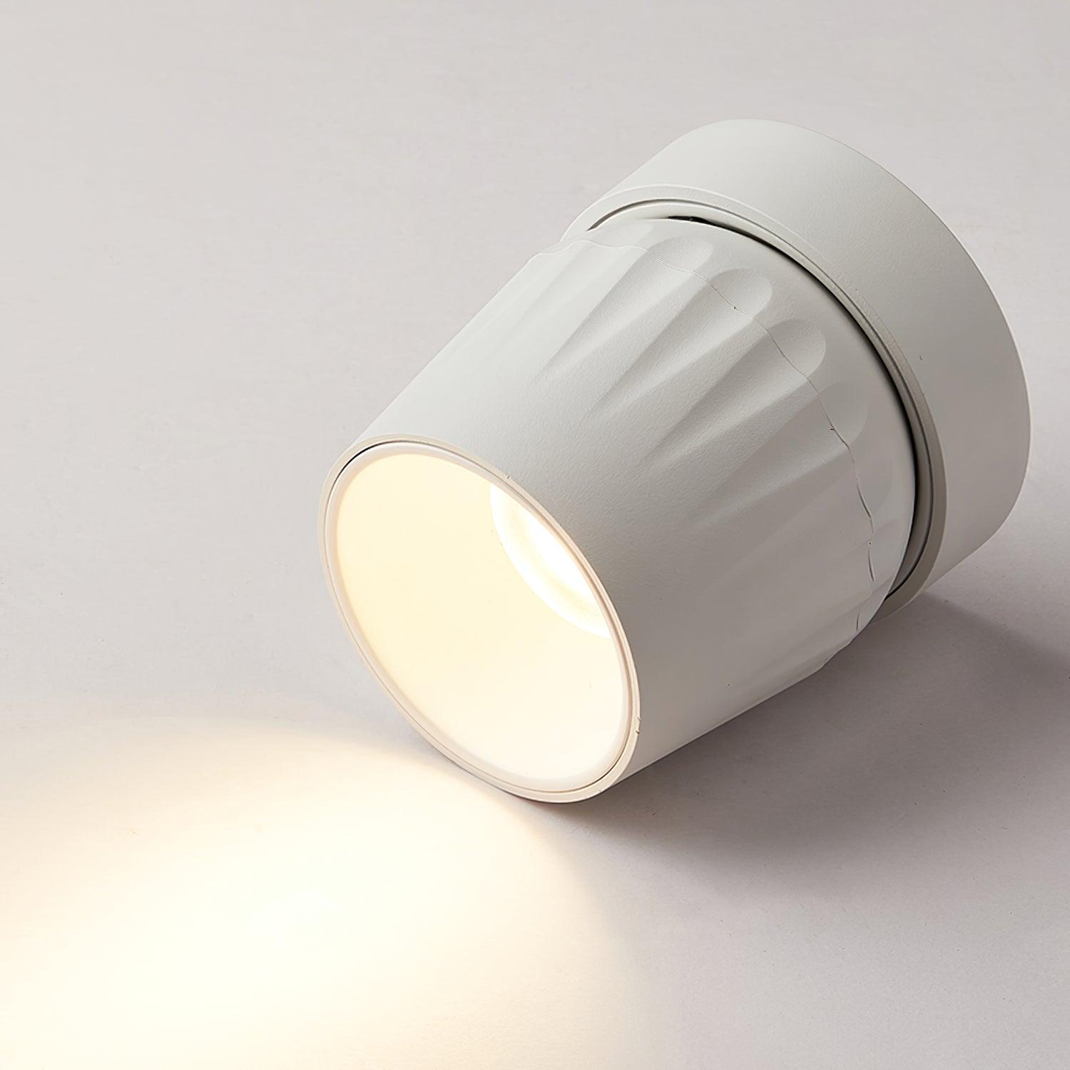 Keveny Spotlight Aluminum Ribbed Rotatable Minimalist-Neutral Decor