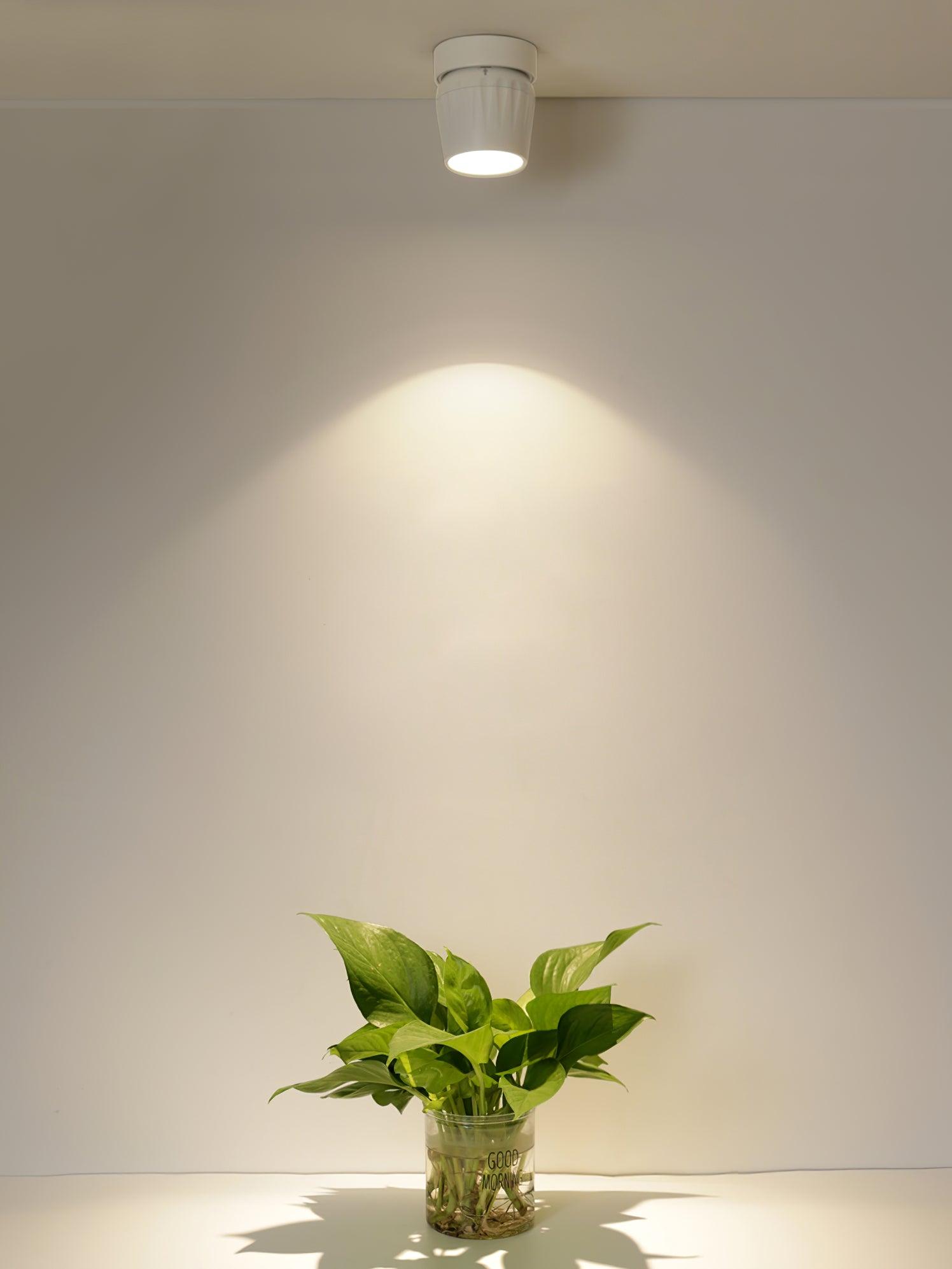 Keveny Spotlight Aluminum Ribbed Rotatable Minimalist-Neutral Decor
