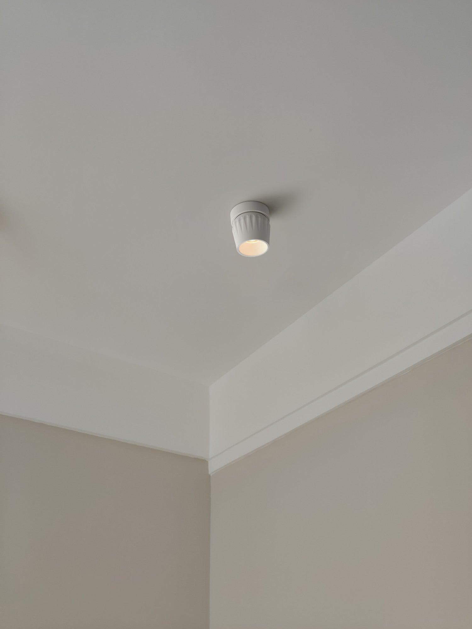 Keveny Spotlight Aluminum Ribbed Rotatable Minimalist-Neutral Decor