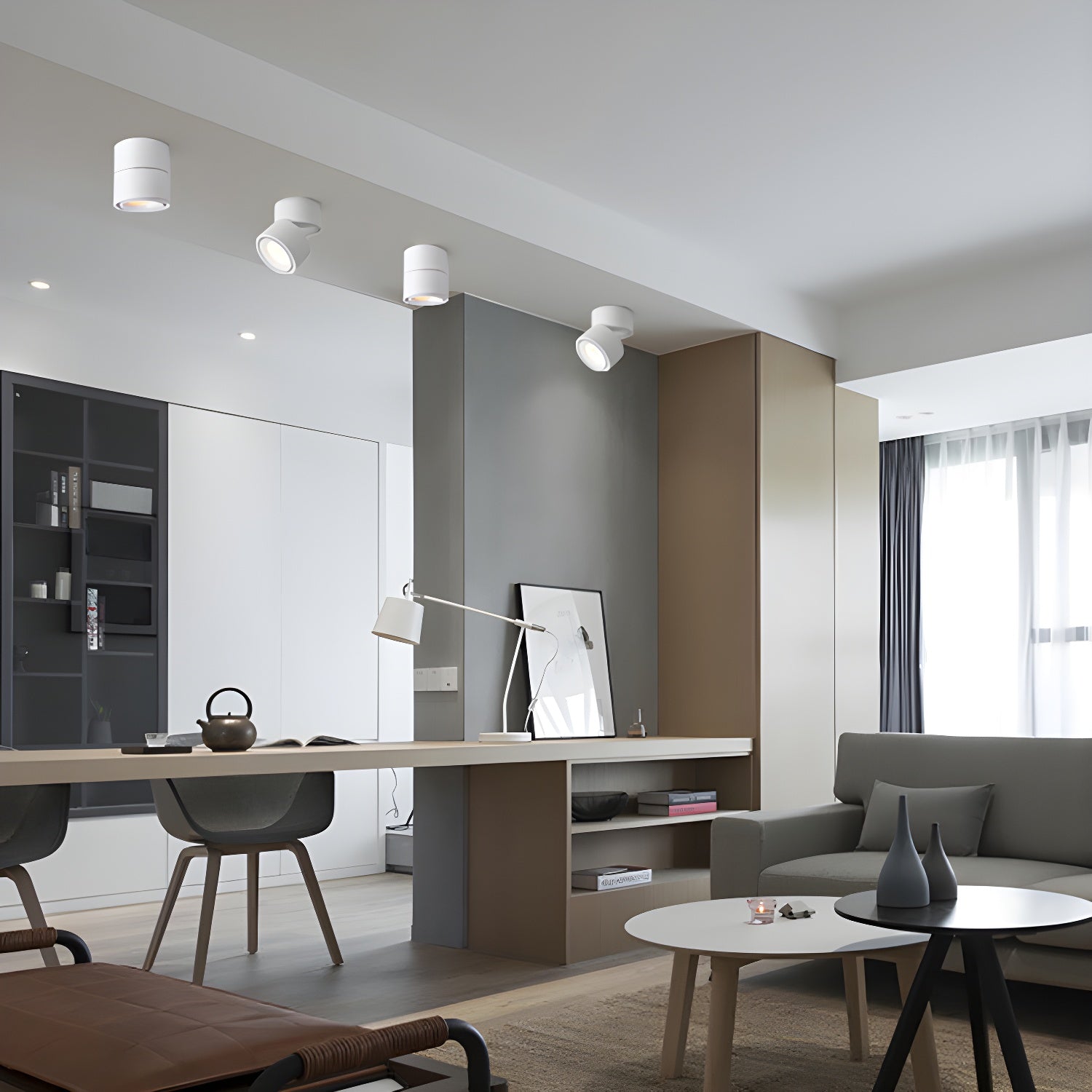 Kixor Ceiling Light Aluminum Adjustable Spotlight Minimalist-Neutral Decor