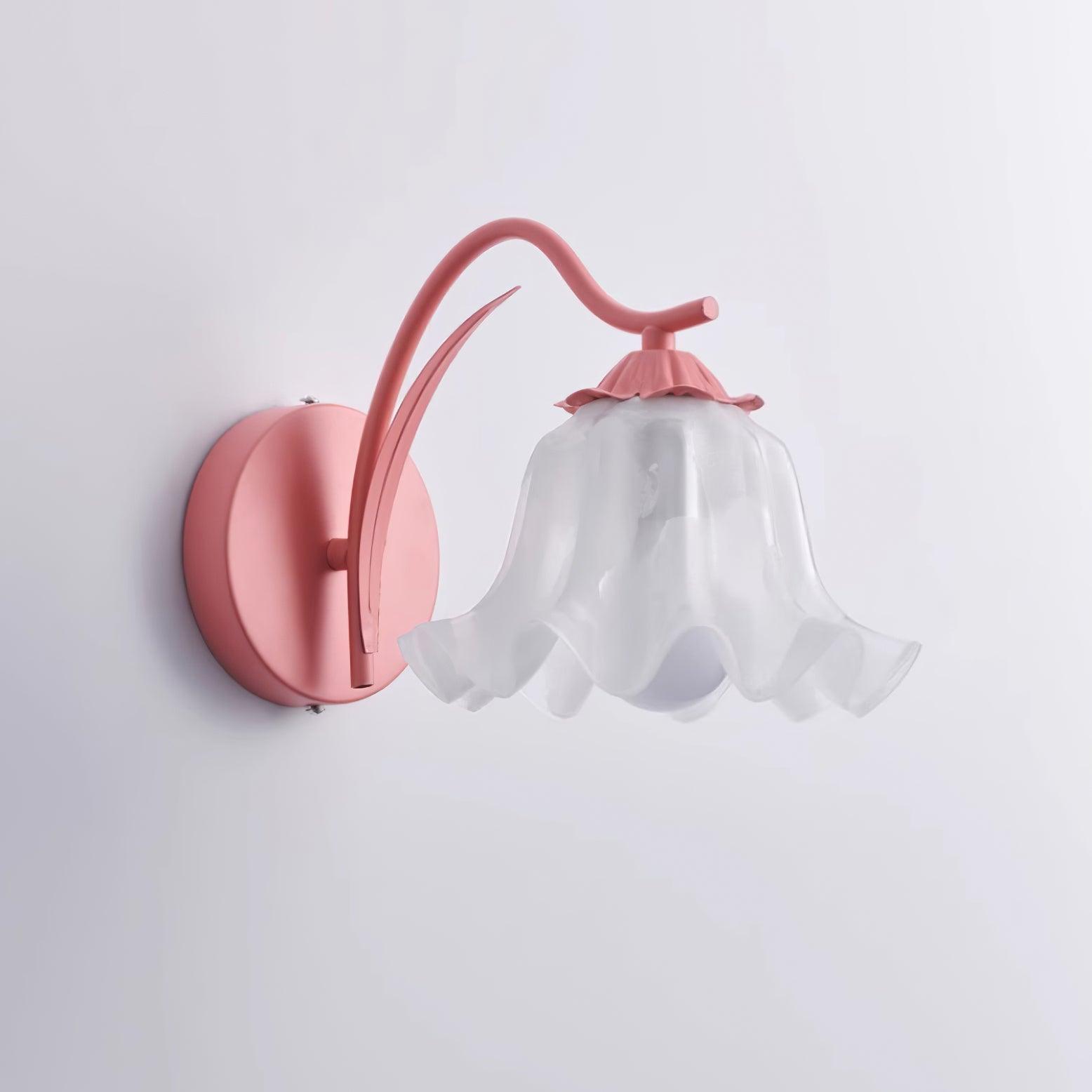 Lily Wall Lamp Botanical Whimsy Green Stem-Neutral Decor