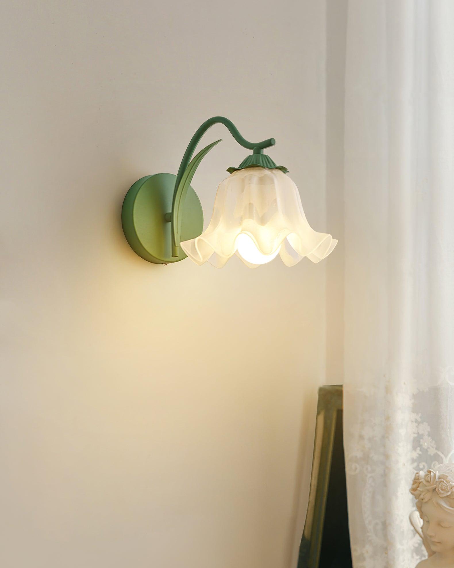 Wall Lamp Botanical Whimsy Green Stem
