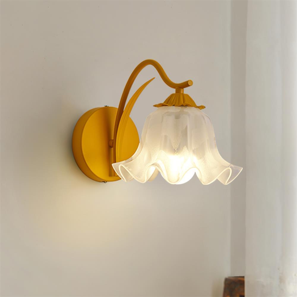 Lily Wall Lamp Botanical Whimsy Green Stem-Neutral Decor