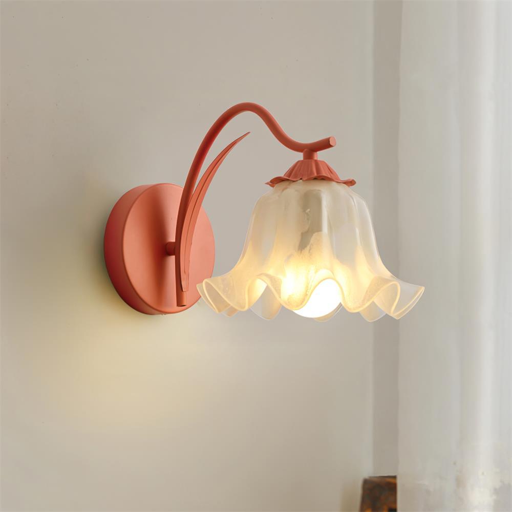 Lily Wall Lamp Botanical Whimsy Green Stem-Neutral Decor