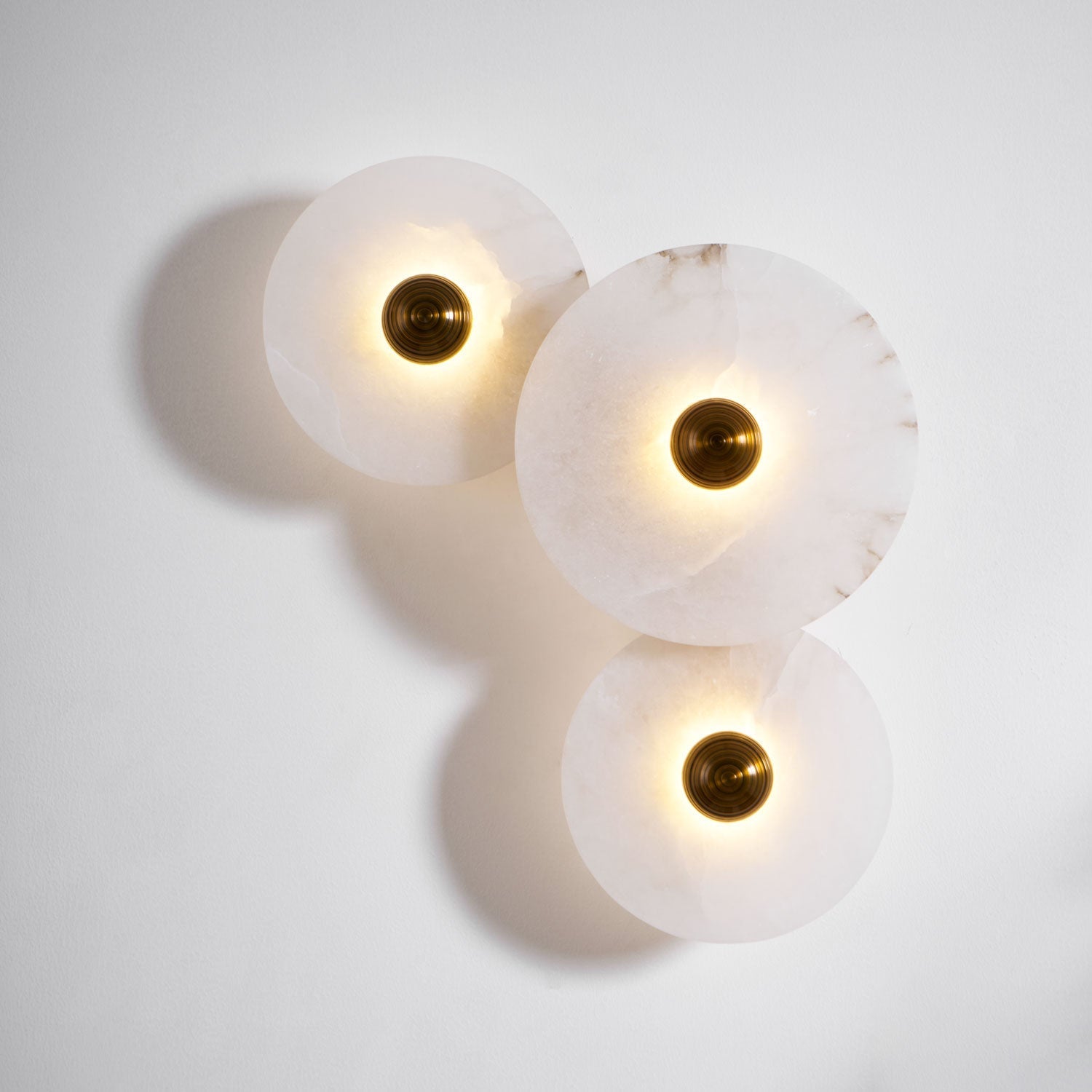 Selene Minimalist Alabaster Ceiling Light-Neutral Decor