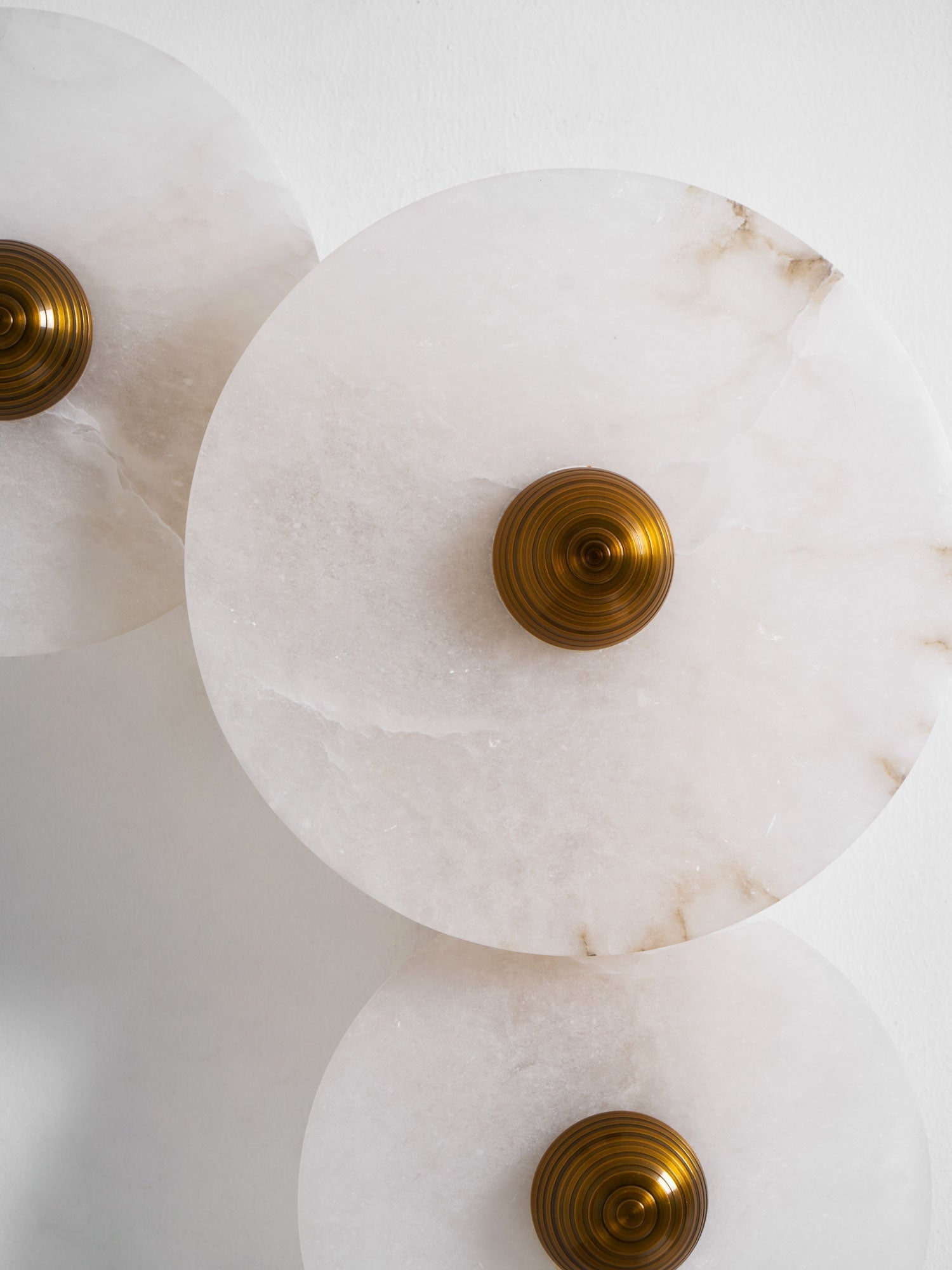 Selene Minimalist Alabaster Ceiling Light-Neutral Decor