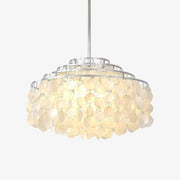 Vana Pendant Lamp Round Shell Chrome Metal-Neutral Decor