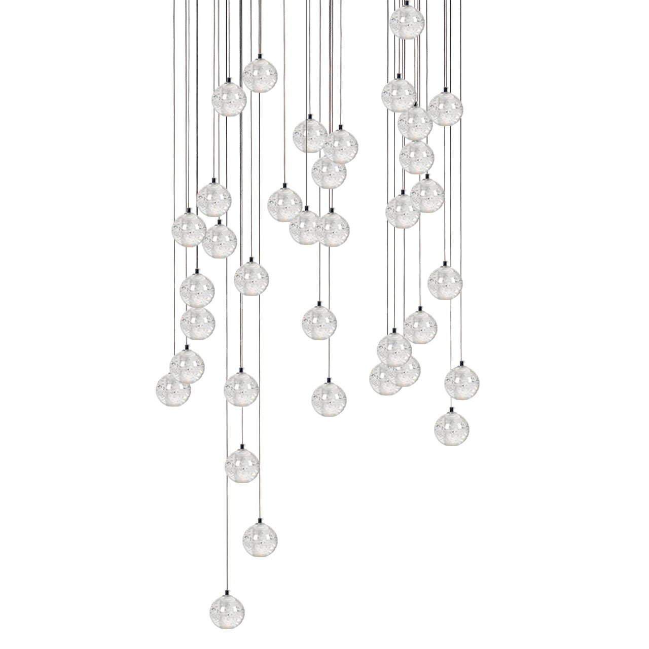 Crystal Bubbles Balls Pendant Lamp-Neutral Decor