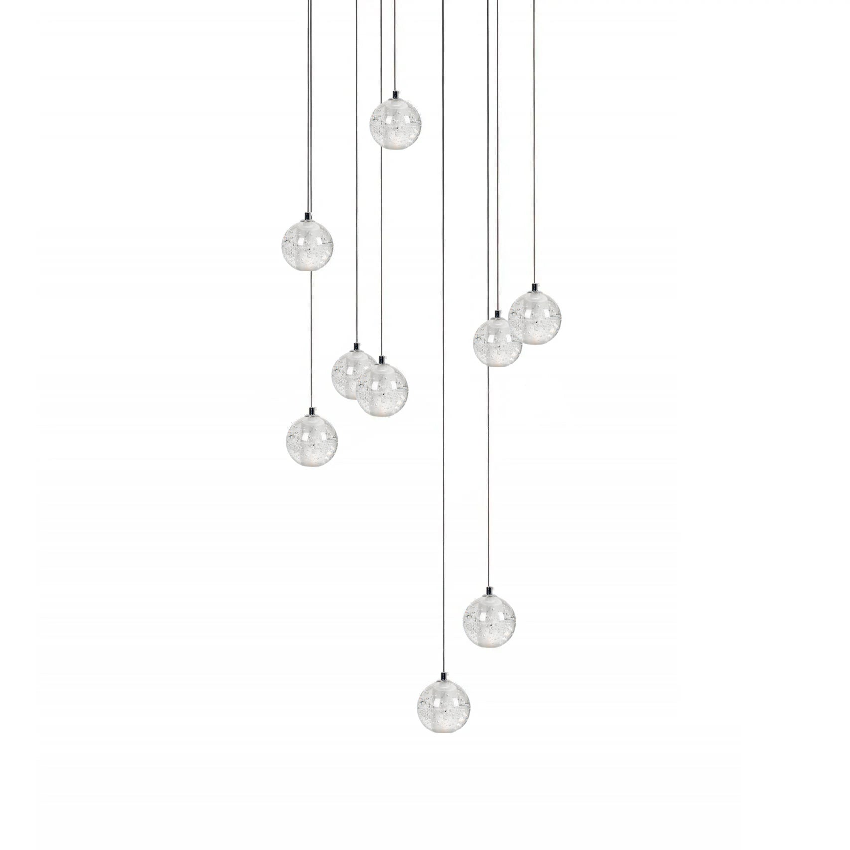 Crystal Bubbles Balls Pendant Lamp-Neutral Decor