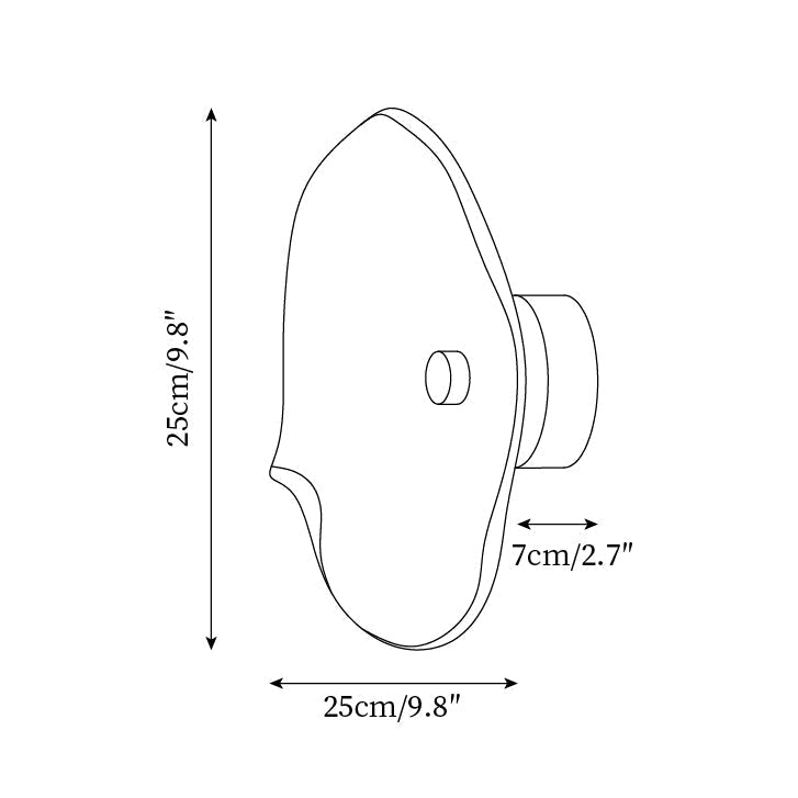 Lunara Amber Glass Wall Light