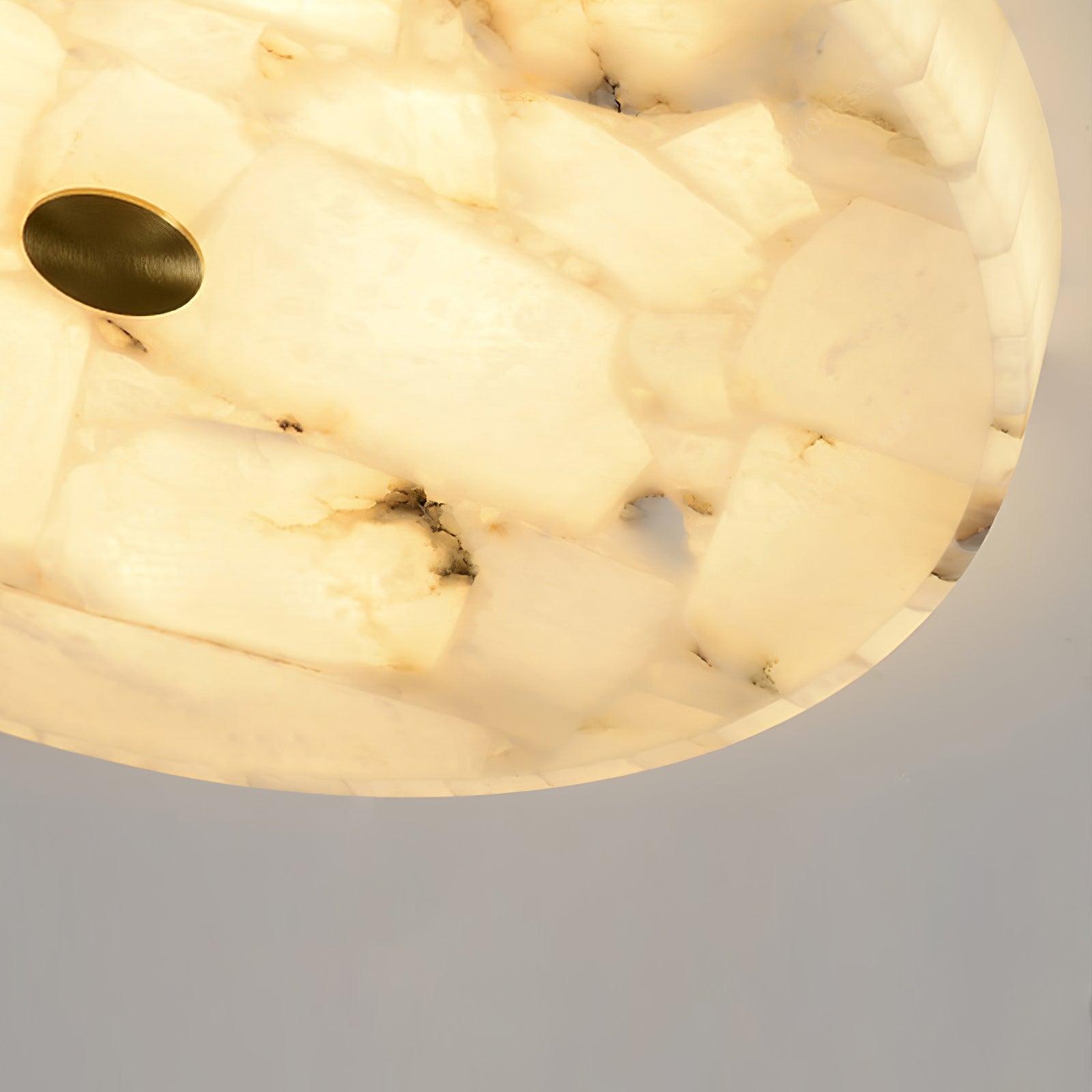 Delya Round Alabaster Ceiling Lamp