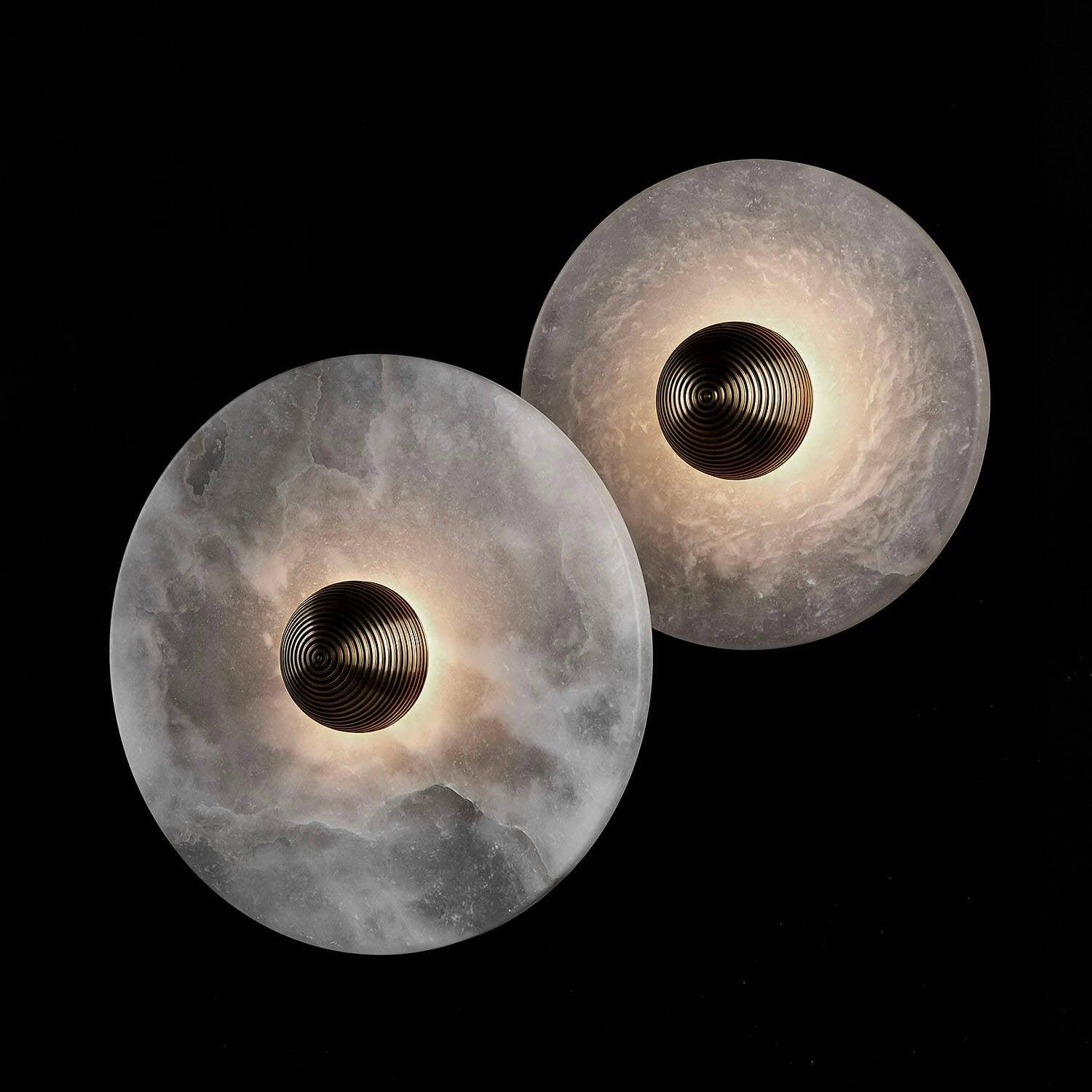 Kristy Alabaster Combination Wall Lamp