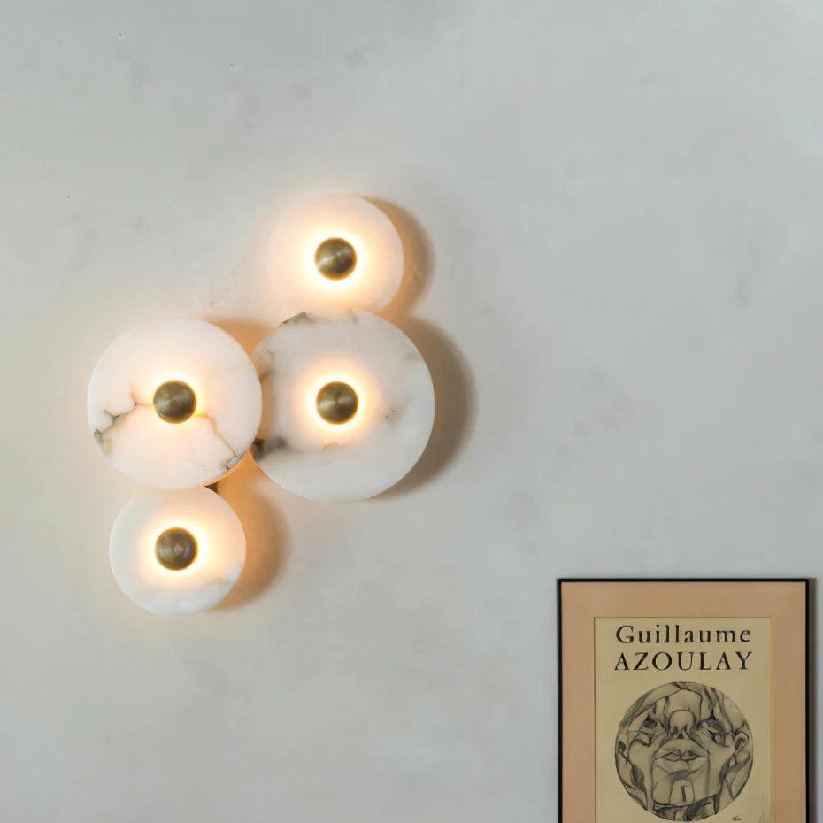 Kristy Alabaster Combination Wall Lamp