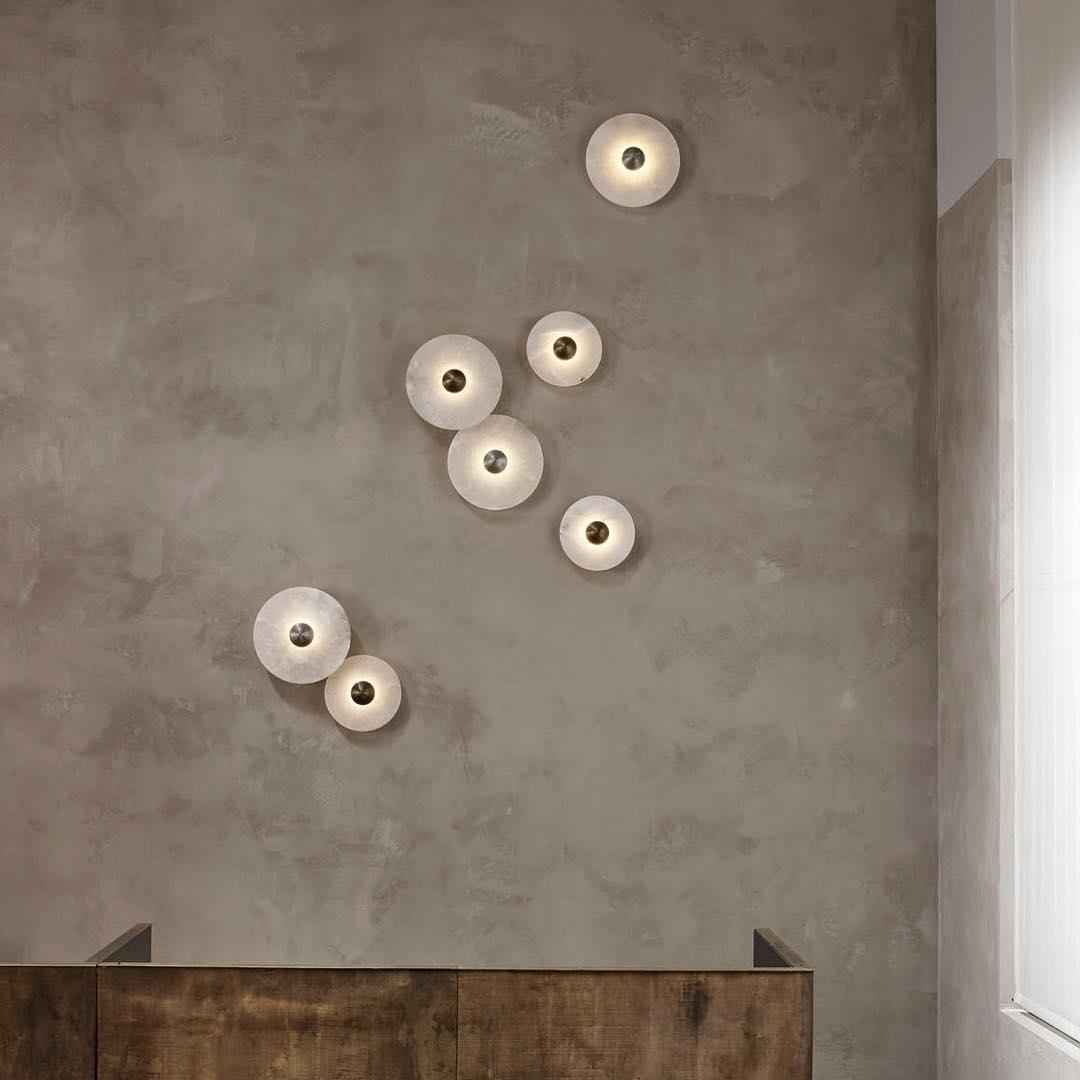 Kristy Alabaster Combination Wall Lamp