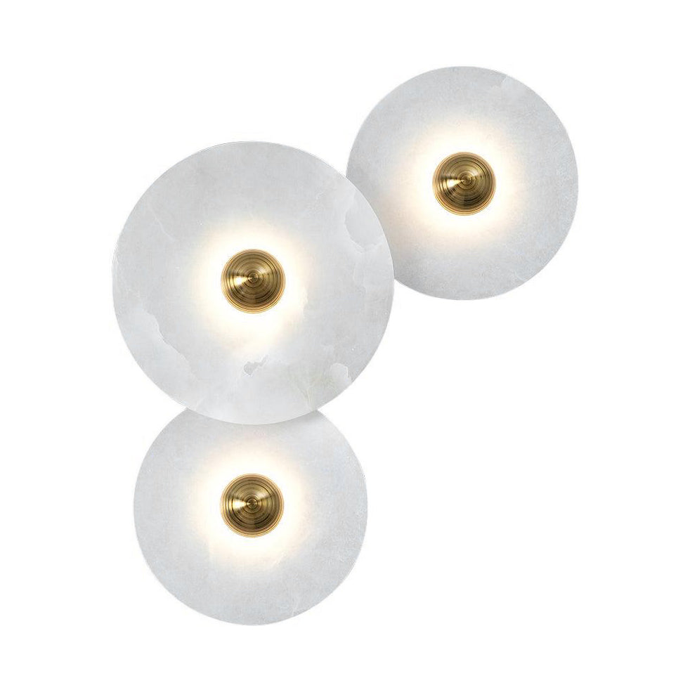 Kristy Alabaster Combination Wall Lamp