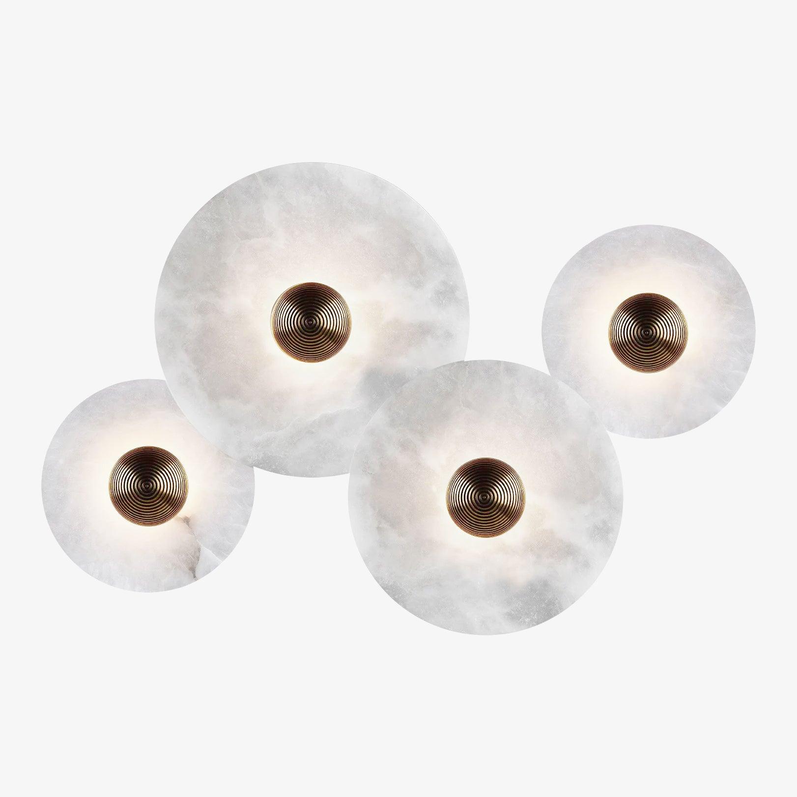 Kristy Alabaster Combination Wall Lamp