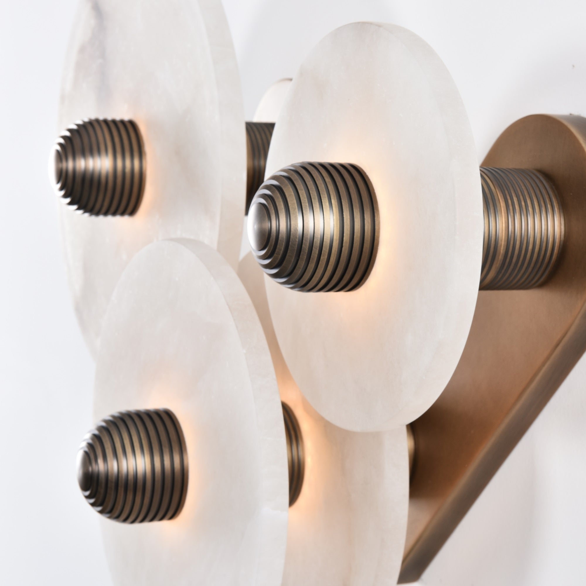 Selene Minimalist Alabaster Ceiling Light-Neutral Decor