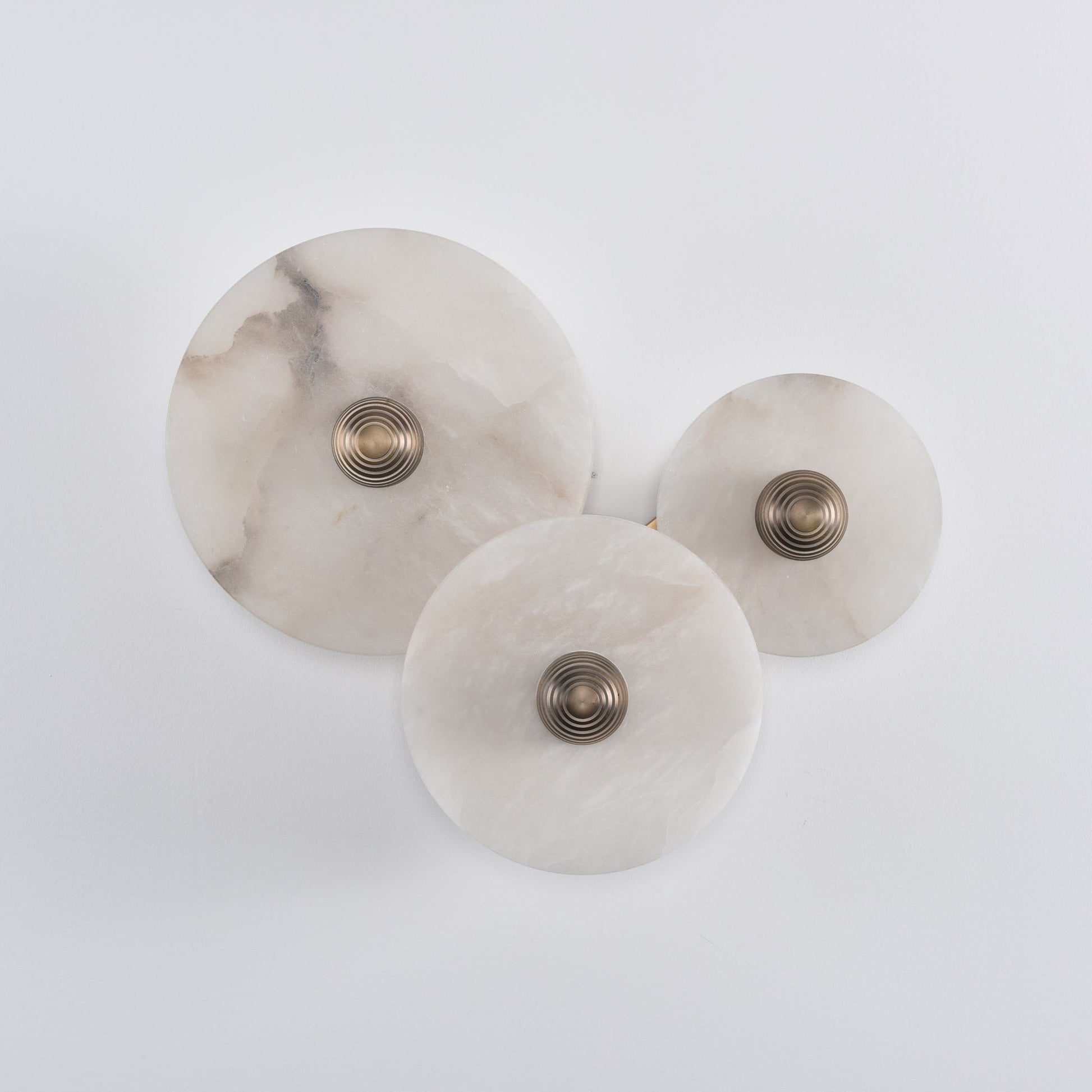 Selene Minimalist Alabaster Ceiling Light-Neutral Decor