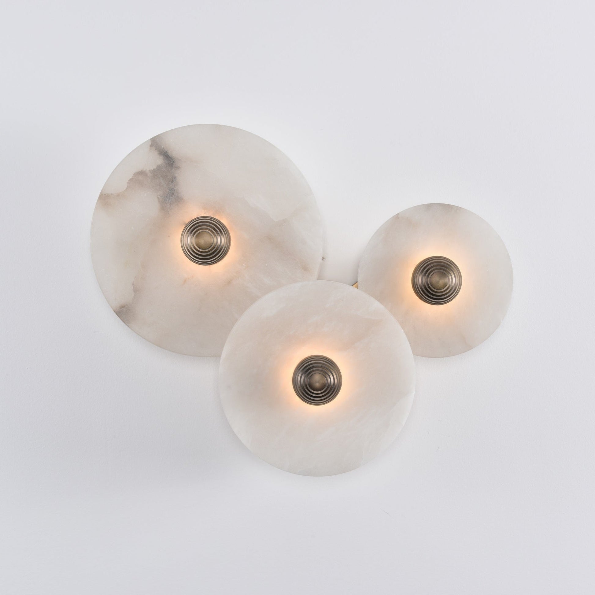 Selene Minimalist Alabaster Ceiling Light-Neutral Decor