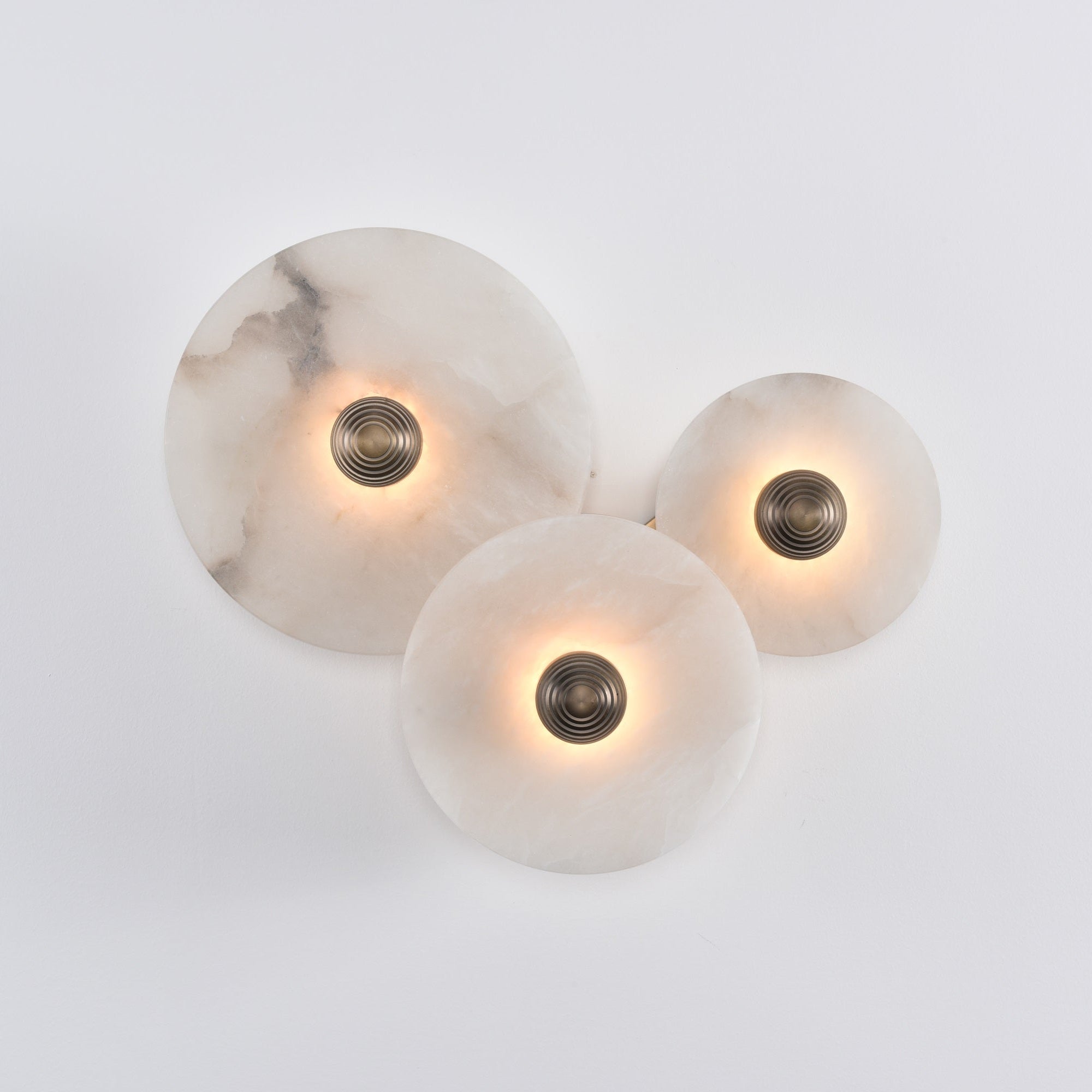 Selene Minimalist Alabaster Ceiling Light-Neutral Decor